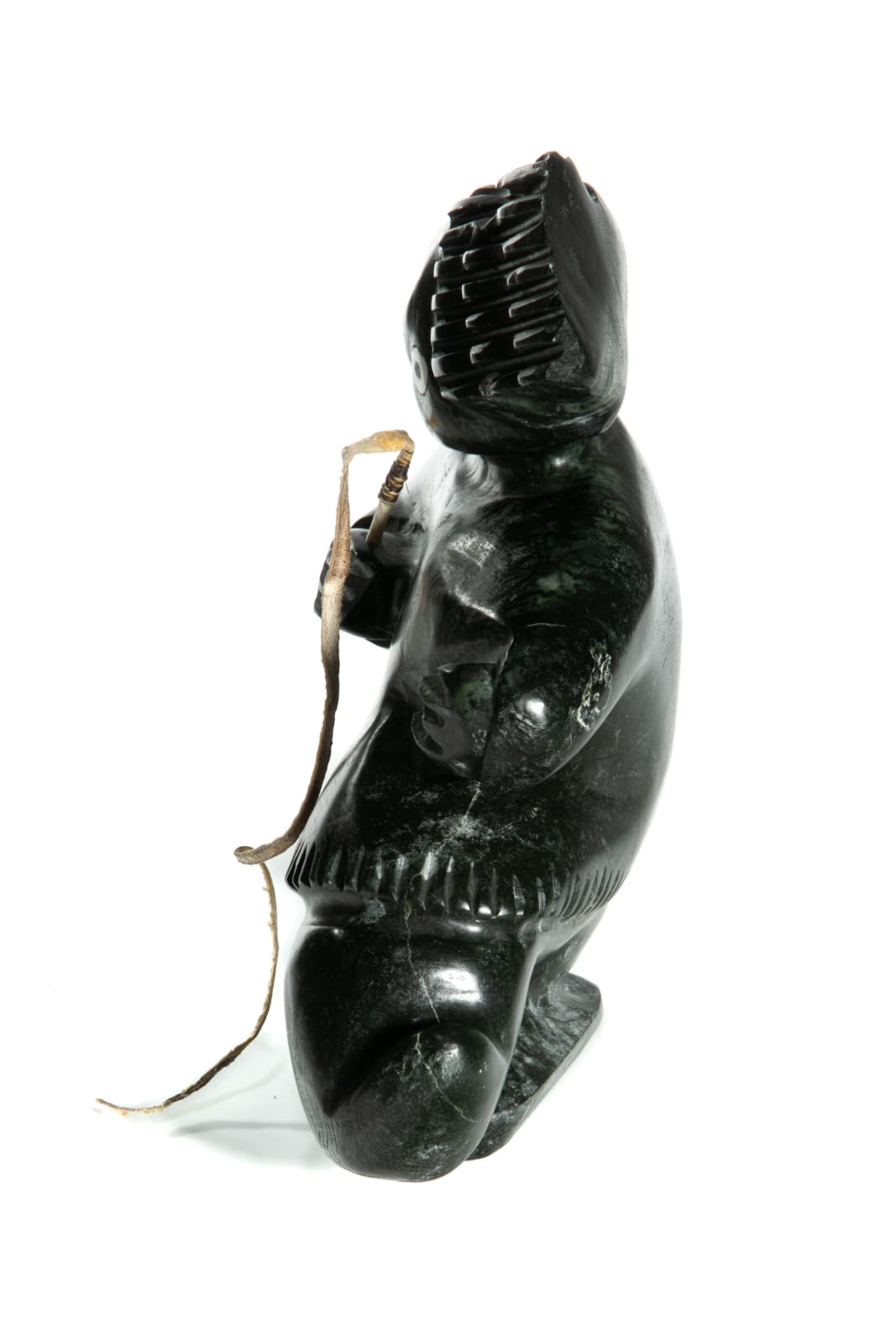 JUDAS ULLULAQ (1937-1999) UQSUQTUUQ (GJOA HAVEN), Man with a Whip, 1996
