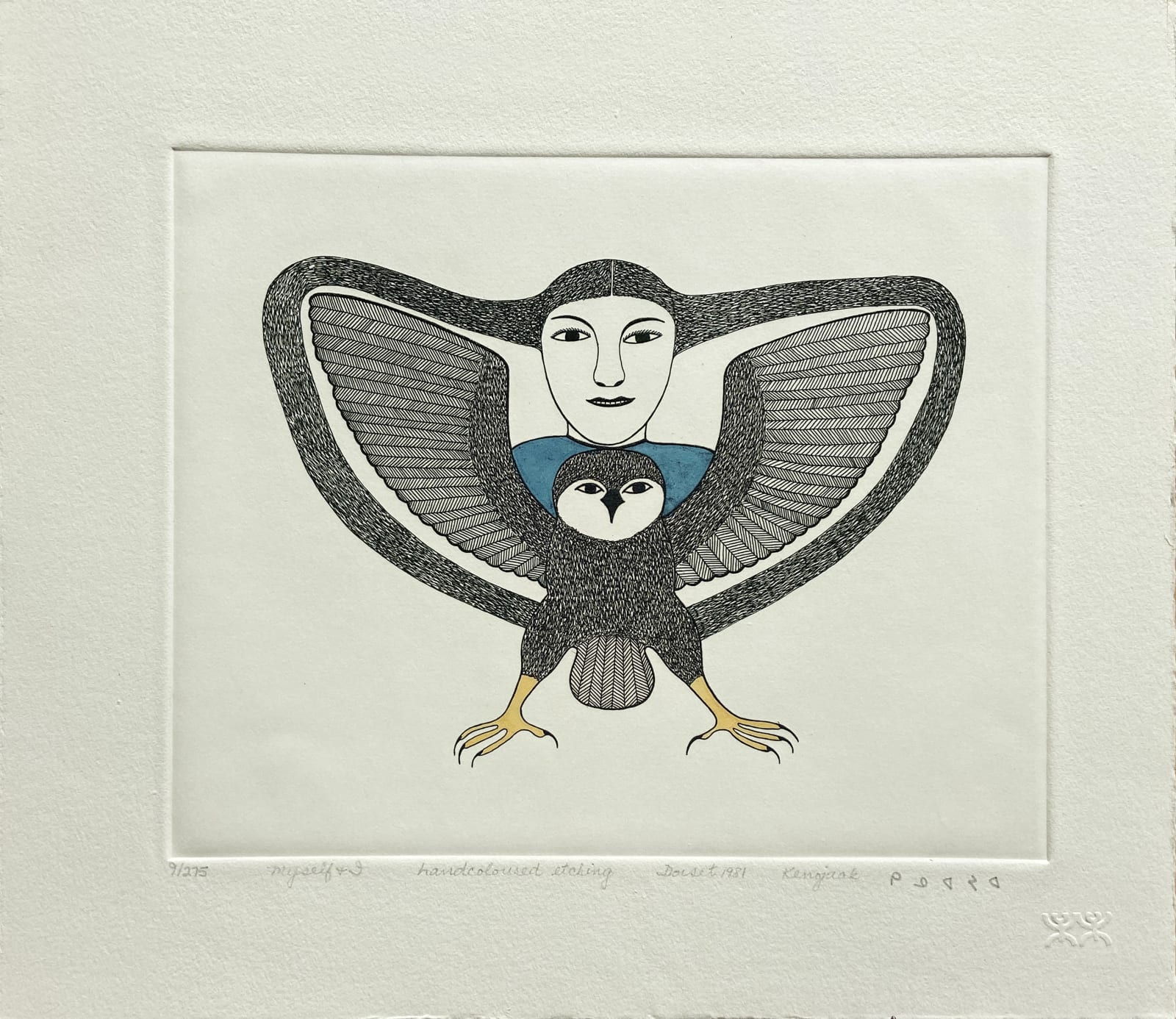 KENOJUAK ASHEVAK, C.C., R.C.A. (1927-2013) KINNGAIT (CAPE DORSET), Graphic Masterworks of the Inuit: Kenojuak , c. 1980