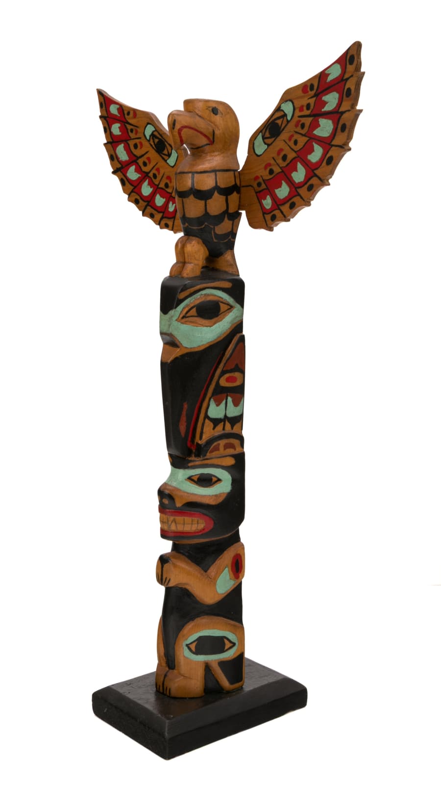 BERT J. ROBERTS, TSIMSHIAN, Model Totem Pole, c. 1960