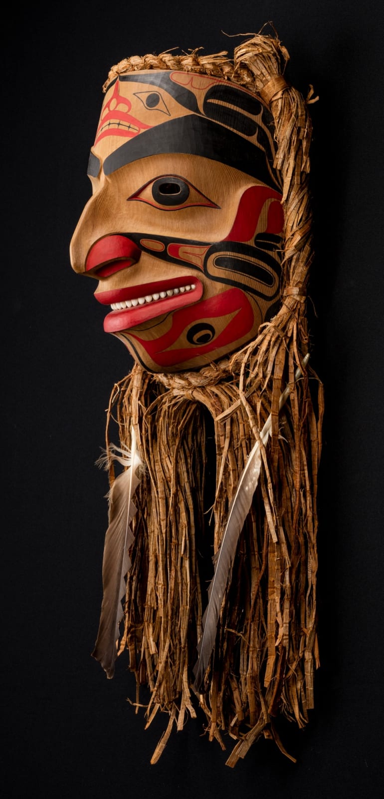 ROBERT DAVIDSON (GUUD SANS GLANS), O.C., O.B.C., (1946-) HAIDA, MASSET / WHITE ROCK, S'gan Mask (Killer Whale Mask), 1990