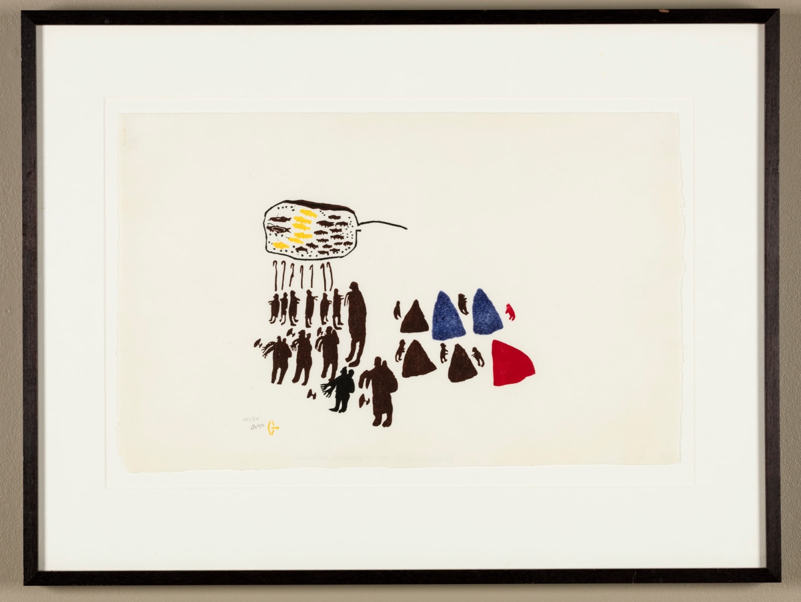 LUKE ANGUHADLUQ (1895-1982) QAMANI’TUAQ (BAKER LAKE), Fishing Camp, 1970 (1971 #28)