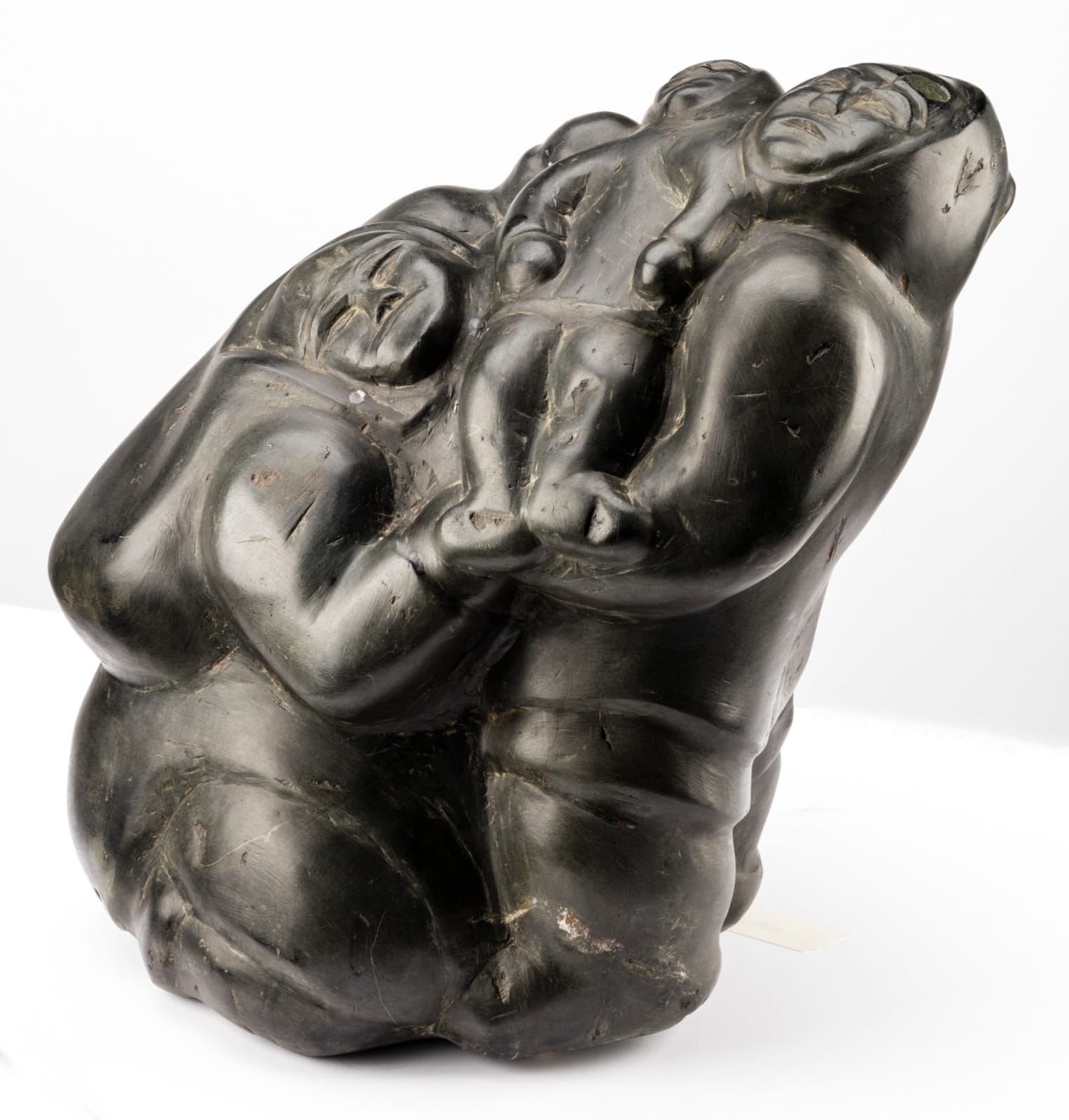 BARNABUS ARNASUNGAAQ (1924-2017) QAMANI'TUAQ (BAKER LAKE), Family Group, mid 1970s