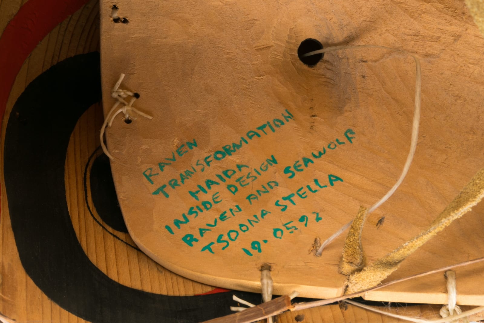 TSOONA SELLA (1937-2014) HAIDA / TLINGIT, Raven Transformation Mask, 19 May 1992