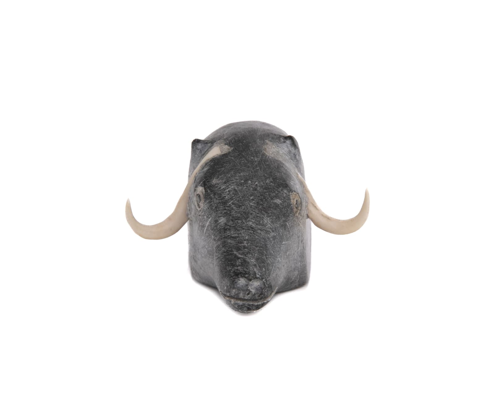 OLIVE MAMAK INNAKATSIK (1915-1994) QAMANI'TUAQ (BAKER LAKE), Wading Muskox, c. 1970