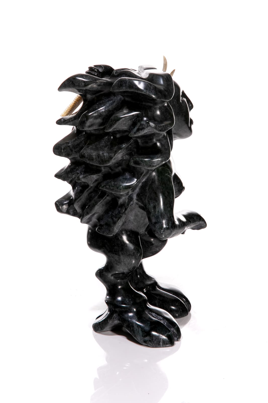 ADAM ALORUT (1980-2020) IQALUIT (FROBISHER BAY) / OTTAWA, Tornaq (Tuurngaq) Combing its Hair, 2008