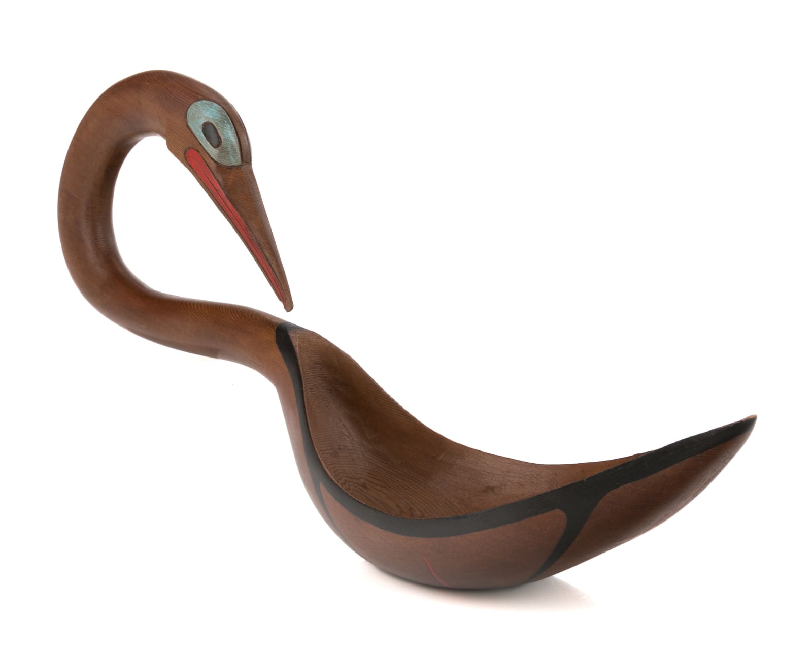 TOM LAFORTUNE (1959-) COAST SALISH, Loon Form Ladle, c. mid-late 1980s
