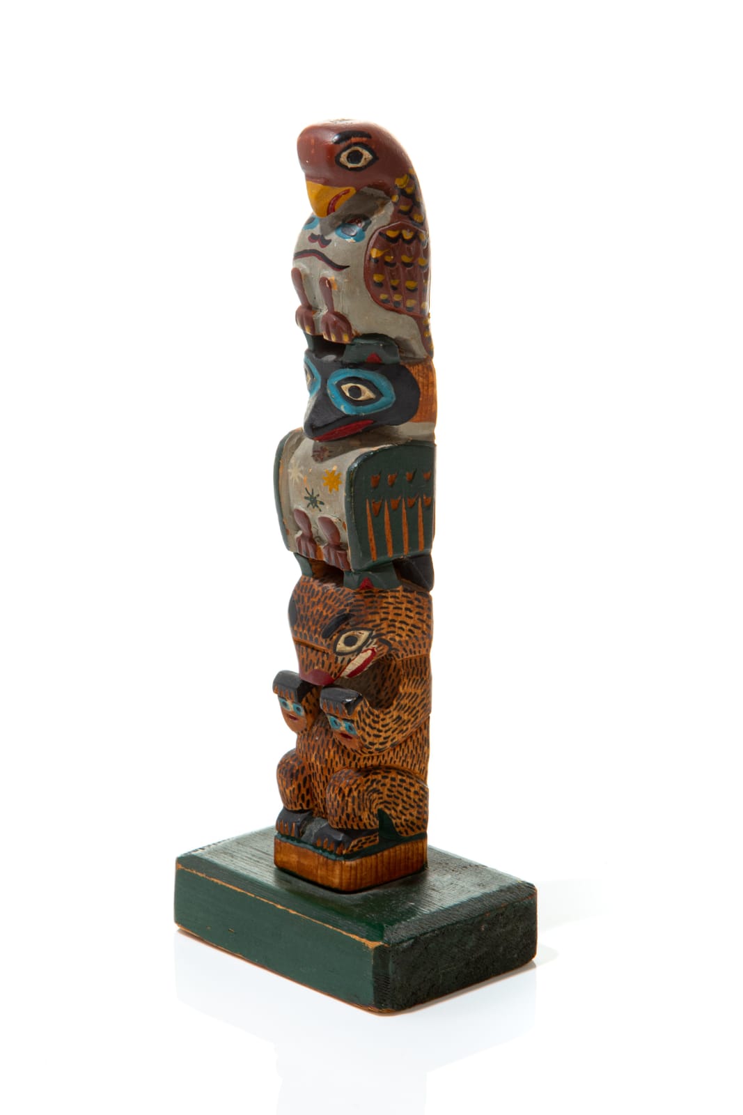 ELI TAIT (1872-1949) ALASKAN TSIMSHIAN, METLAKATLA, AK, Model "Good Luck" Kasaan Bay Totem