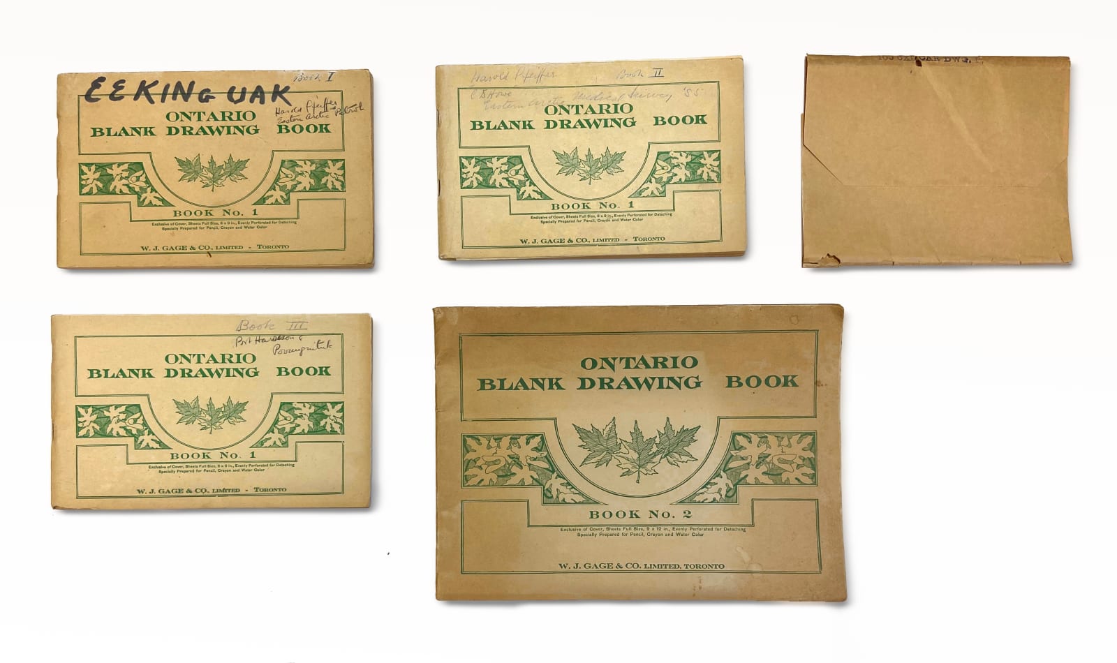 HAROLD SAMSON PFEIFFER (1908-1997) CANADIAN, Embroidery Designs of Indigenous Communities in Canada, 1955/56-60