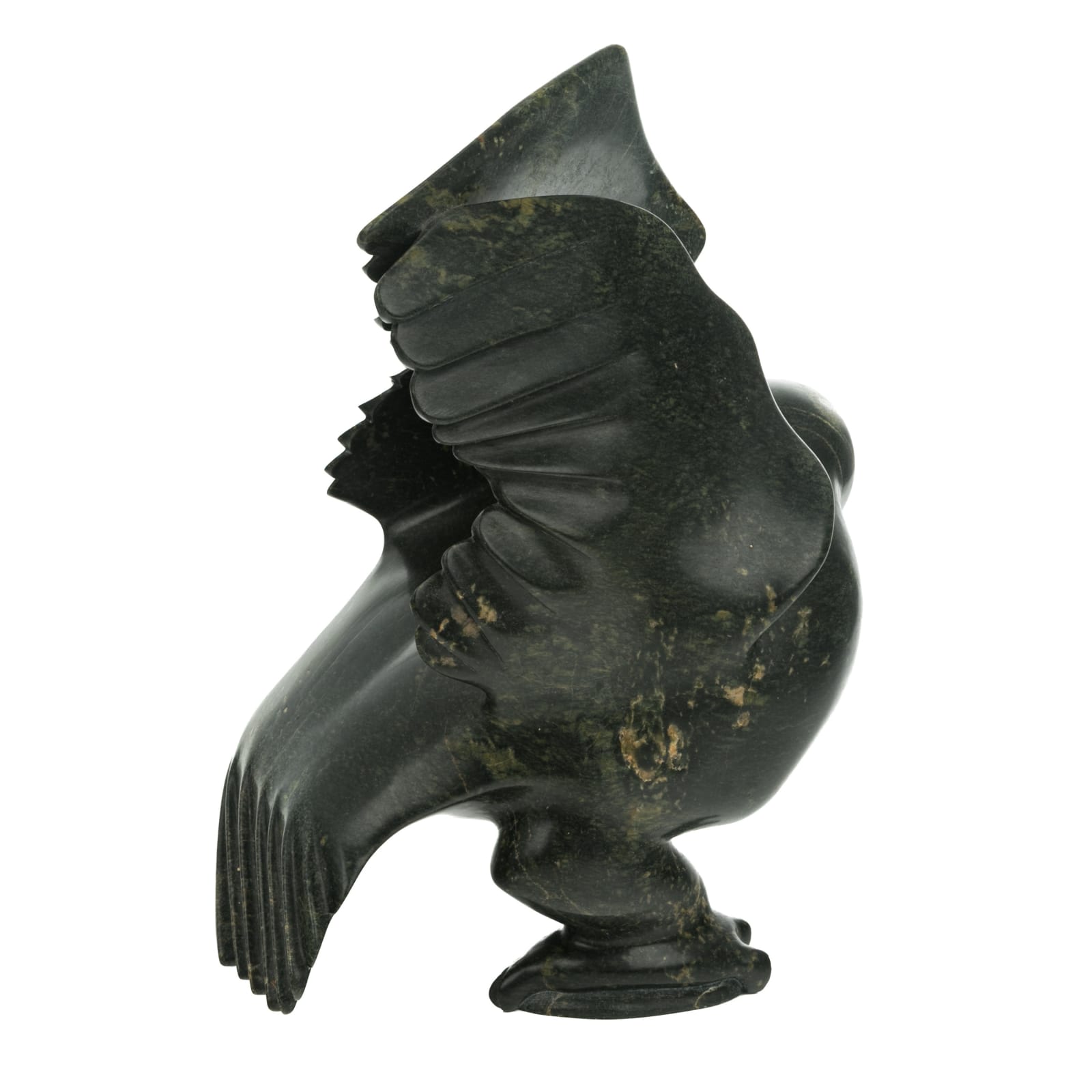 DAVID (DAVIE) SIMIGAK (1964-) KINNGAIT (CAPE DORSET), Alighting Hawk, c. 1990