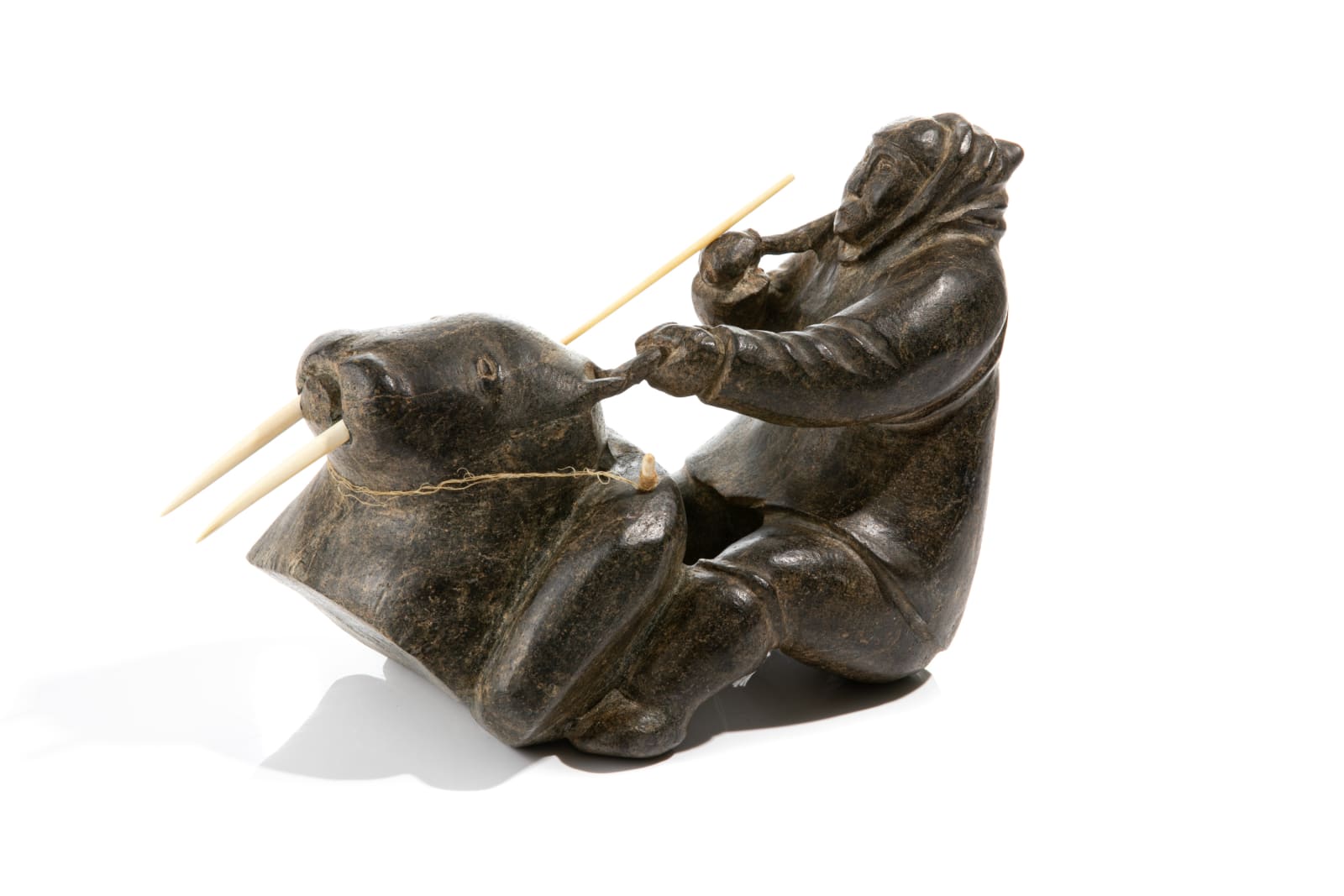 SAMMY KAITAK (1926-2004) SALLUIT (SUGLUK), Hunter with Walrus, c. 1958-62