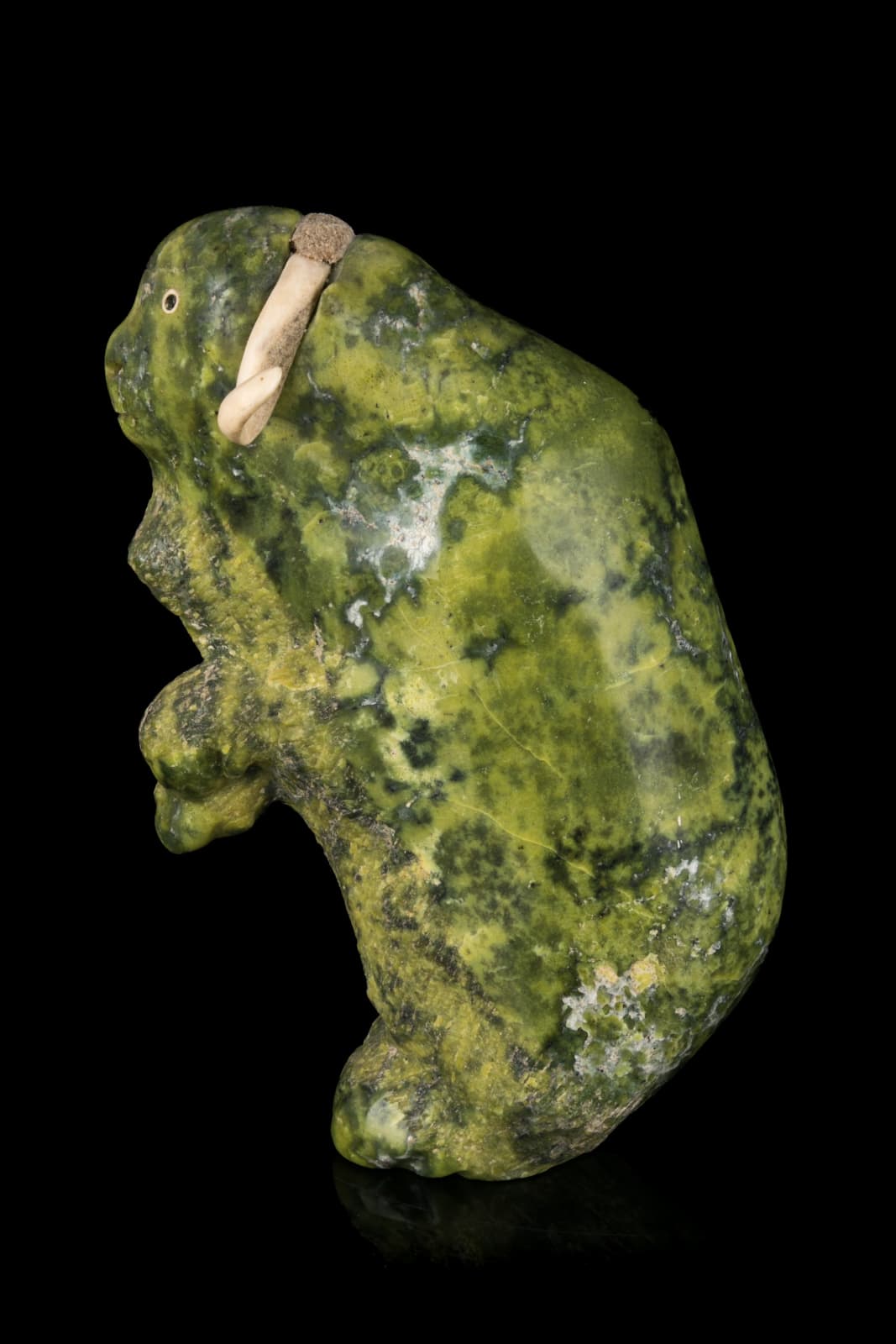 TEMELA OOPIK (1946-2018) KIMMIRUT (LAKE HARBOUR), Rearing Muskox, c. early 1980s
