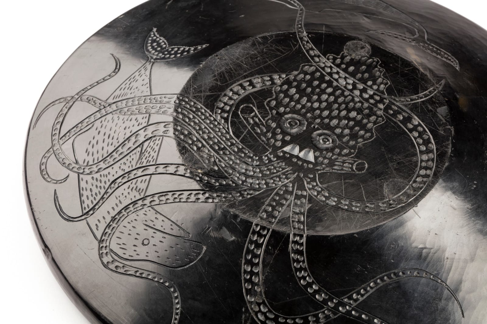 UNIDENTIFIED HAIDA MAKER, Whale Platter, 1965-1910