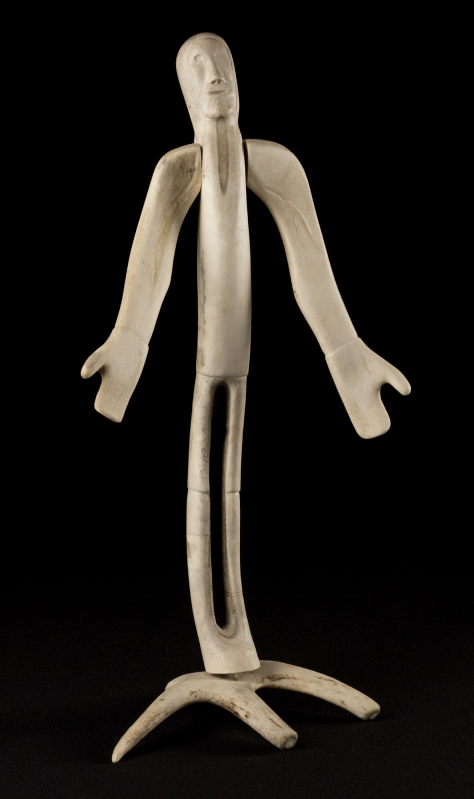PETER ASSIVAARYUK (1914-D) QAMANI'TUAQ (BAKER LAKE), Man with Outstretched Hands, early 1970s