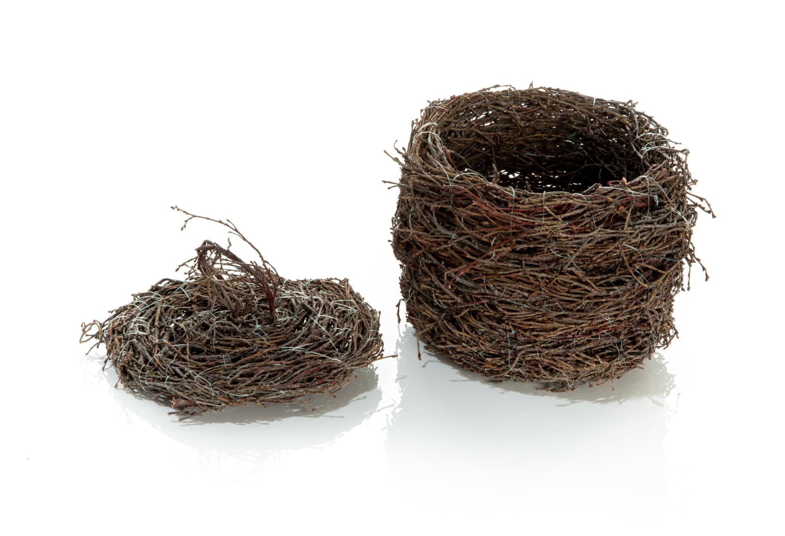 ANGIE ANGMAK EETAK (1956-) ARIVAT (ESKIMO POINT), Lidded Basket