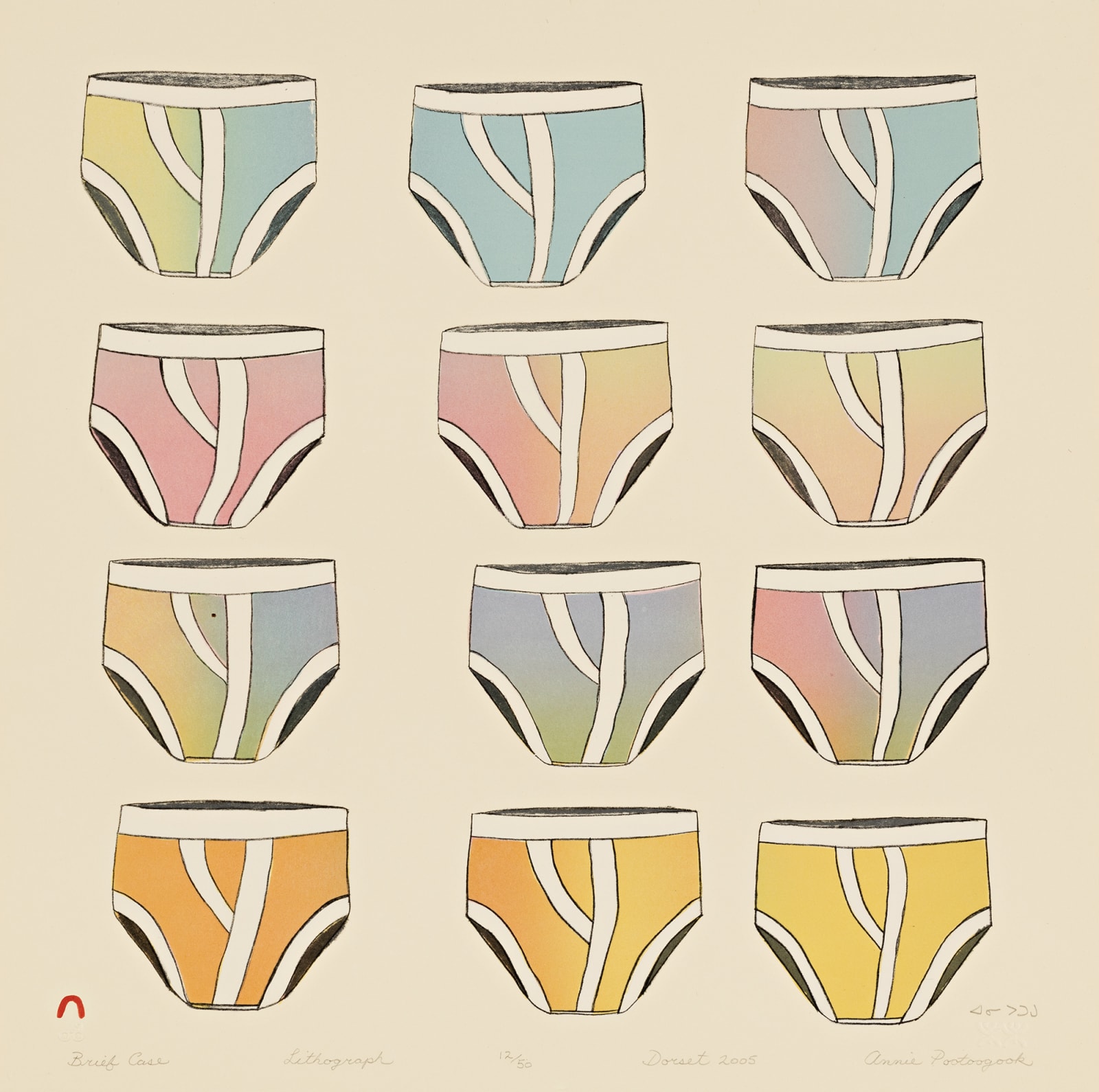 ANNIE POOTOOGOOK (1969-2016) KINNGAIT (CAPE DORSET), Brief Case (Briefcase), 2005 #1