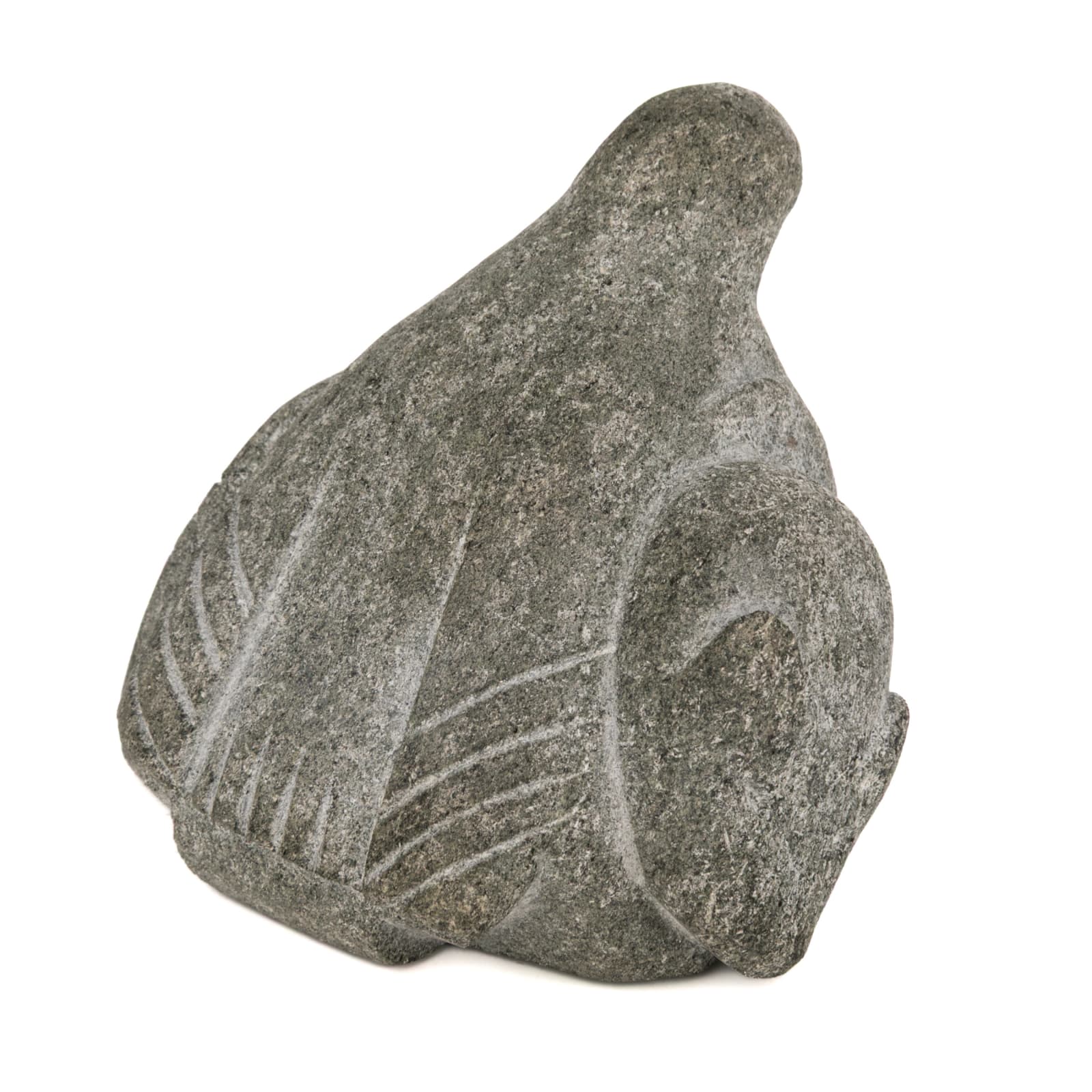 Attributed to PUDLO PUDLAT (1916-1992) KINNGAIT (CAPE DORSET), Arctic Trio: Owl, Tattooed Face, and Bear Head, c. 1950-55