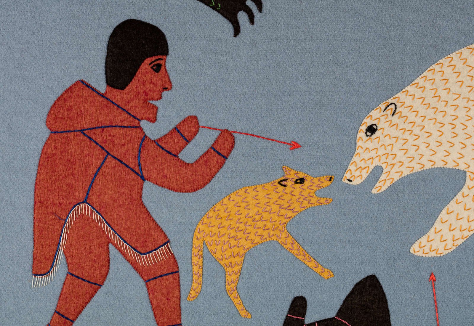 VICTORIA MAMNGUQSUALUK (1930-2016) QAMANI'TUAQ (BAKER LAKE), Untitled (Scenes of Hunting), early 1970s