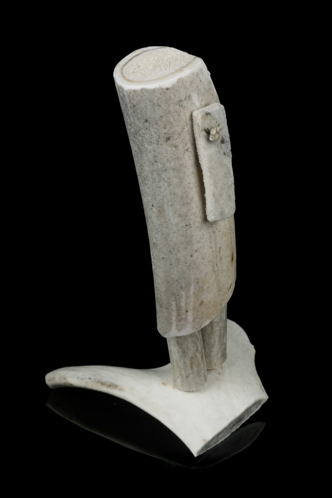 LUKE ANOWTALIK (1932-2006) ARVIAT (ESKIMO POINT), Antler Man, 2005
