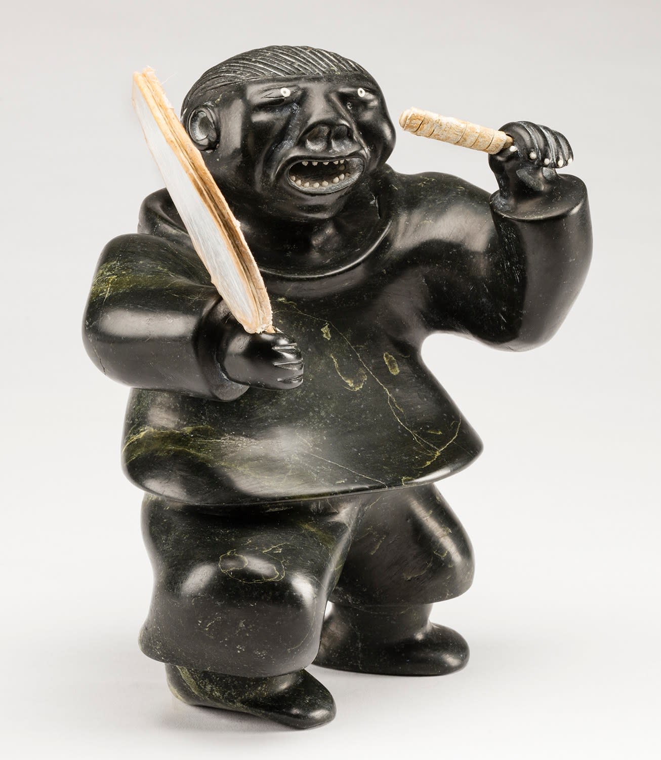 JUDAS ULLULAQ (1937-1999) Uqsuqtuuq (Gjoa Haven), Drum Dancer, c. 1983