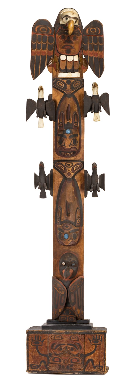 UNIDENTIFIED ARTIST, HEILTSUK, Monumental Model Totem Pole, early 20th century