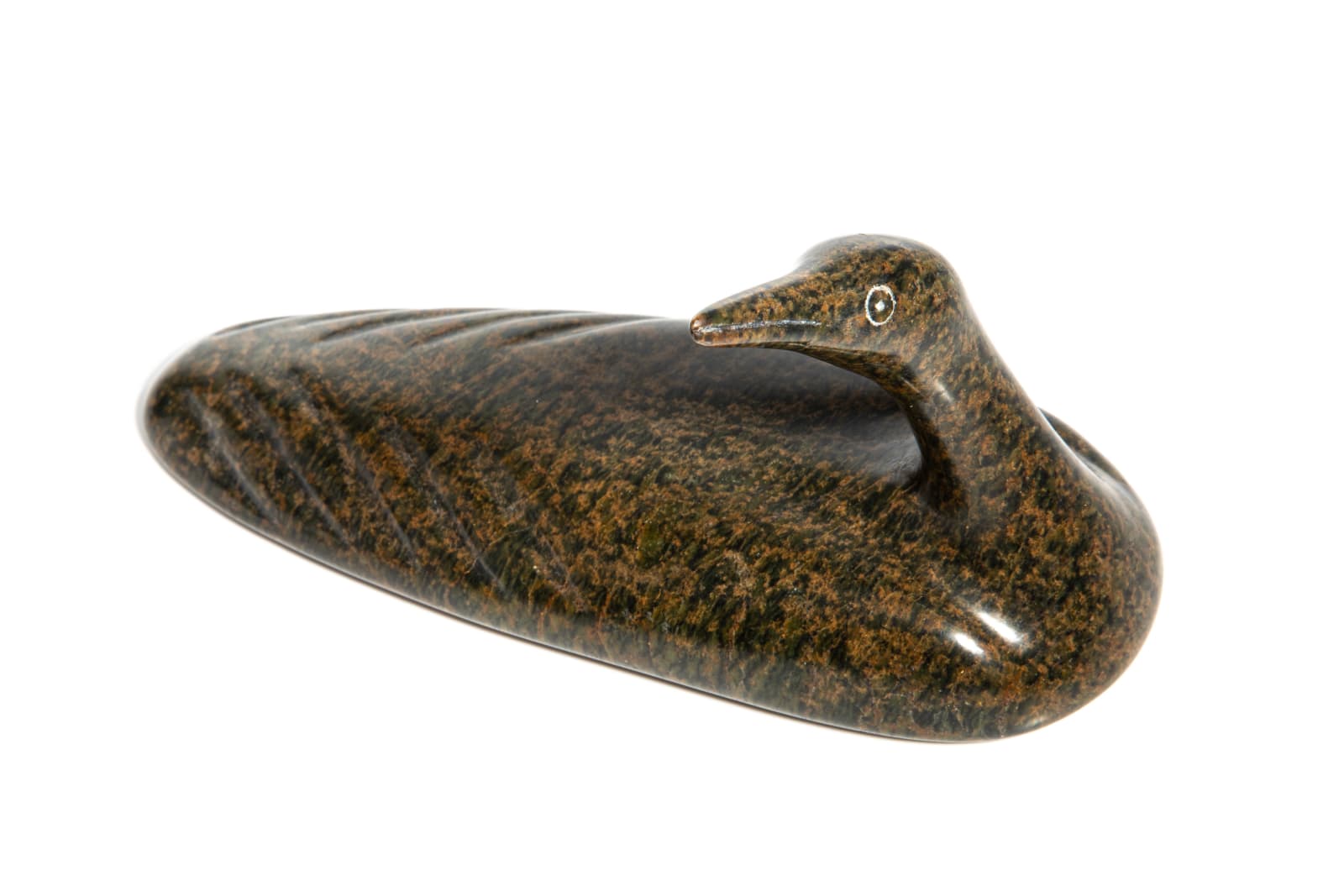 LUKTA QIATSUK (1928-2004) KINNGAIT (CAPE DORSET), Swimming Loon, 1990s