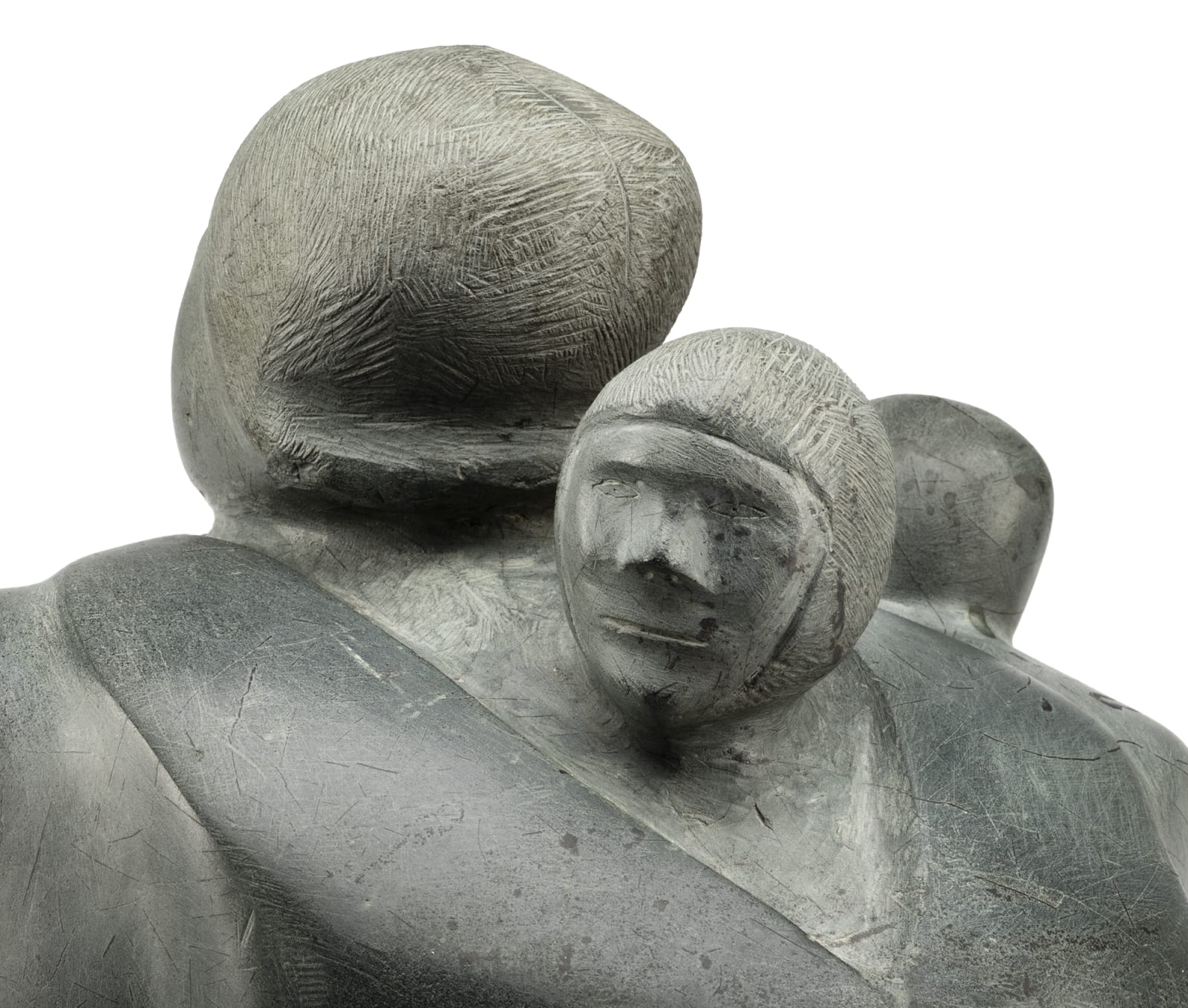 GEORGE TATANNIQ (1910-1991) QAMANI’TUAQ (BAKER LAKE), Mother with Two Children, mid 1970s