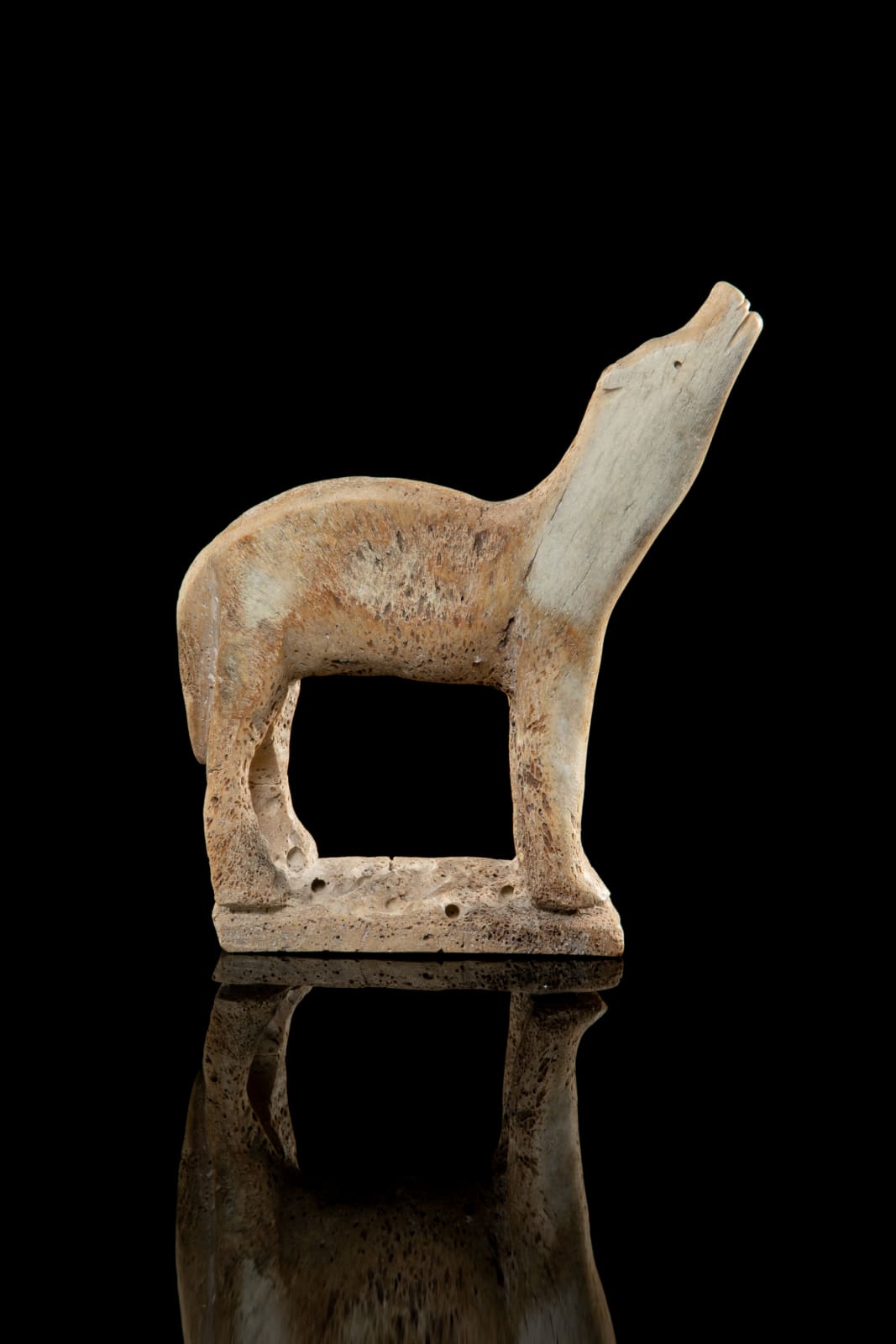 NUVEEYA (NOOVEEYA) IPELLIE (1920-2010) IQALUIT (FROBISHER BAY), Howling Wolf, 1970s