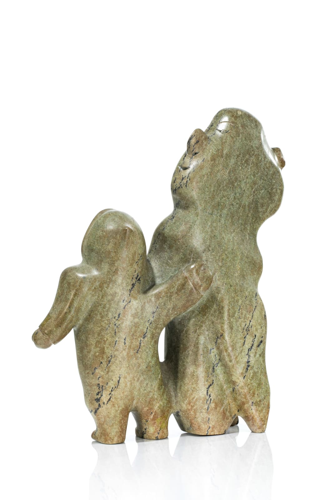 TAKEALOOK TEMELA (1935- ) KIMMIRUT (LAKE HARBOUR), Man and Spirit, c. 1968-70