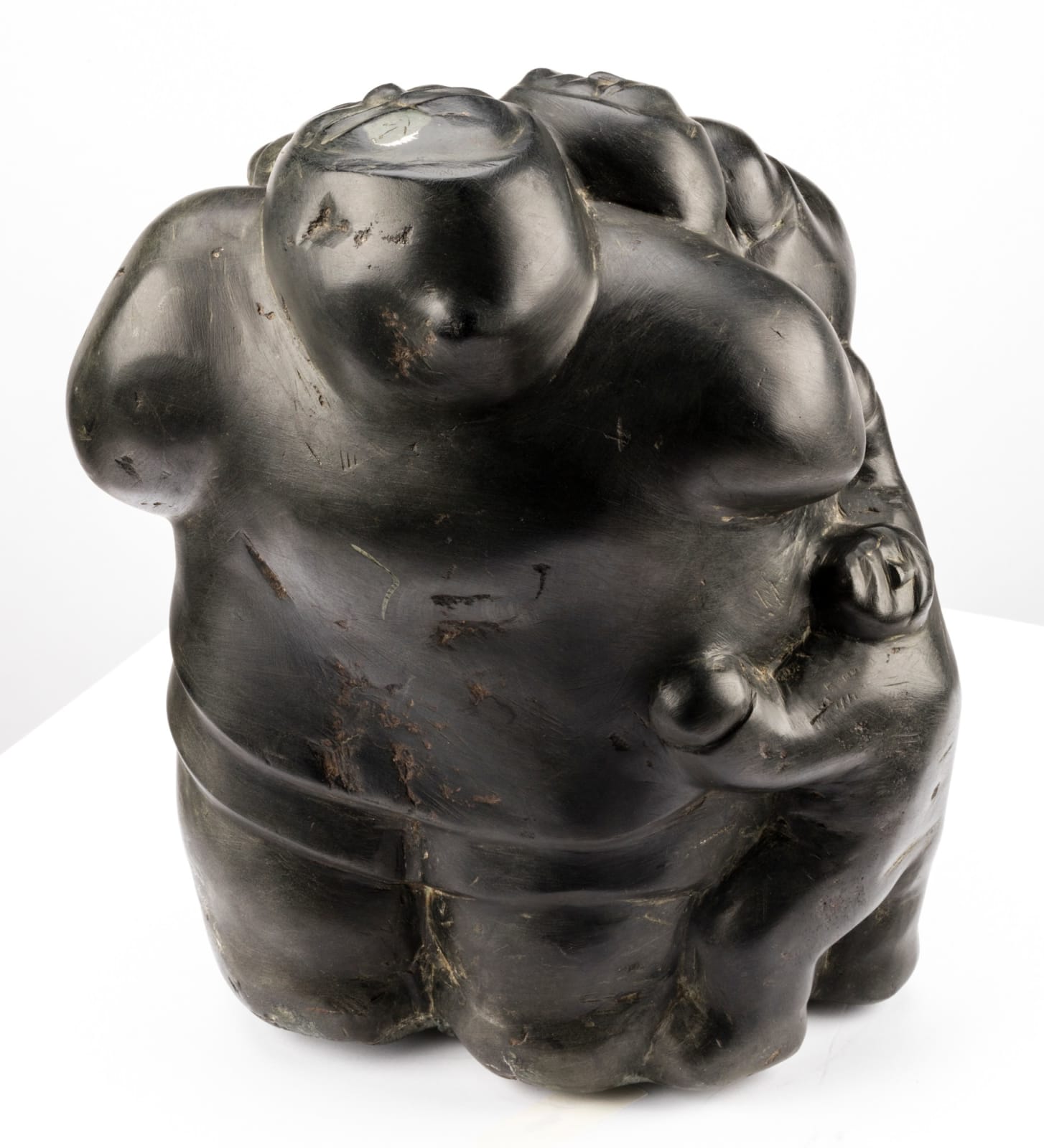 BARNABUS ARNASUNGAAQ (1924-2017) QAMANI'TUAQ (BAKER LAKE), Family Group, mid 1970s