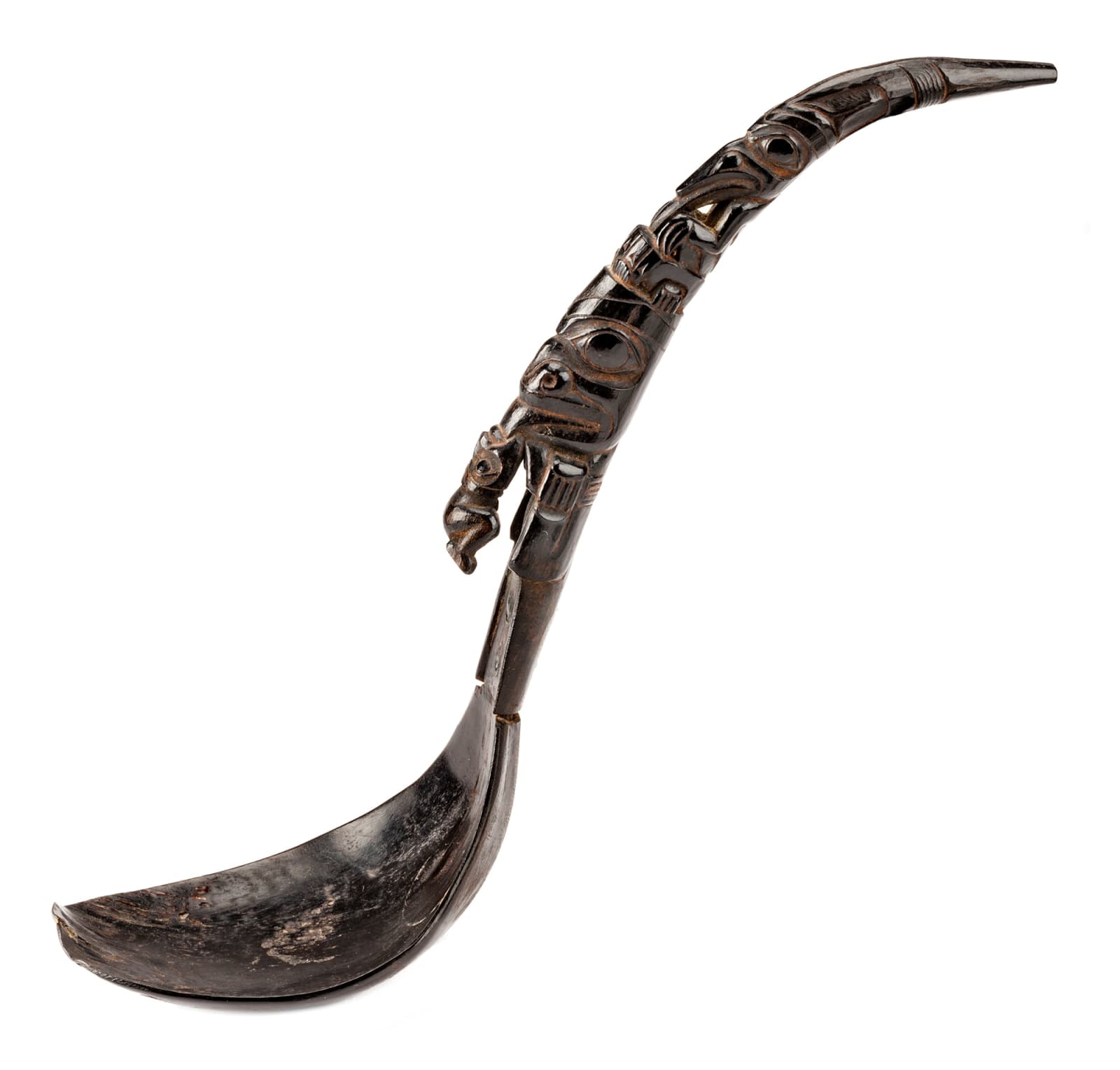 UNIDENTIFIED ARTIST, POSSIBLY HAIDA OR TLINGIT, Feast Spoon, c. 1870s or 1880s