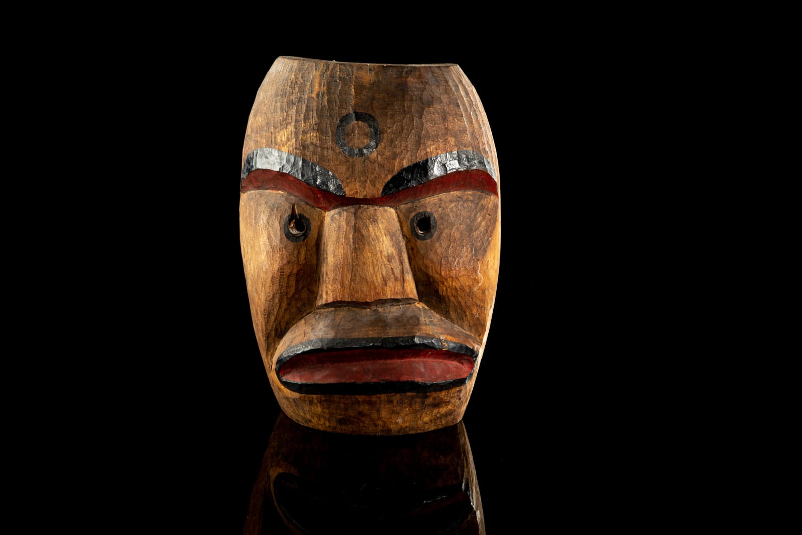 Attr: JIMMY JOHN (1876-1986) NUU-CHAH-NULTH, Mask, c. 1940-60