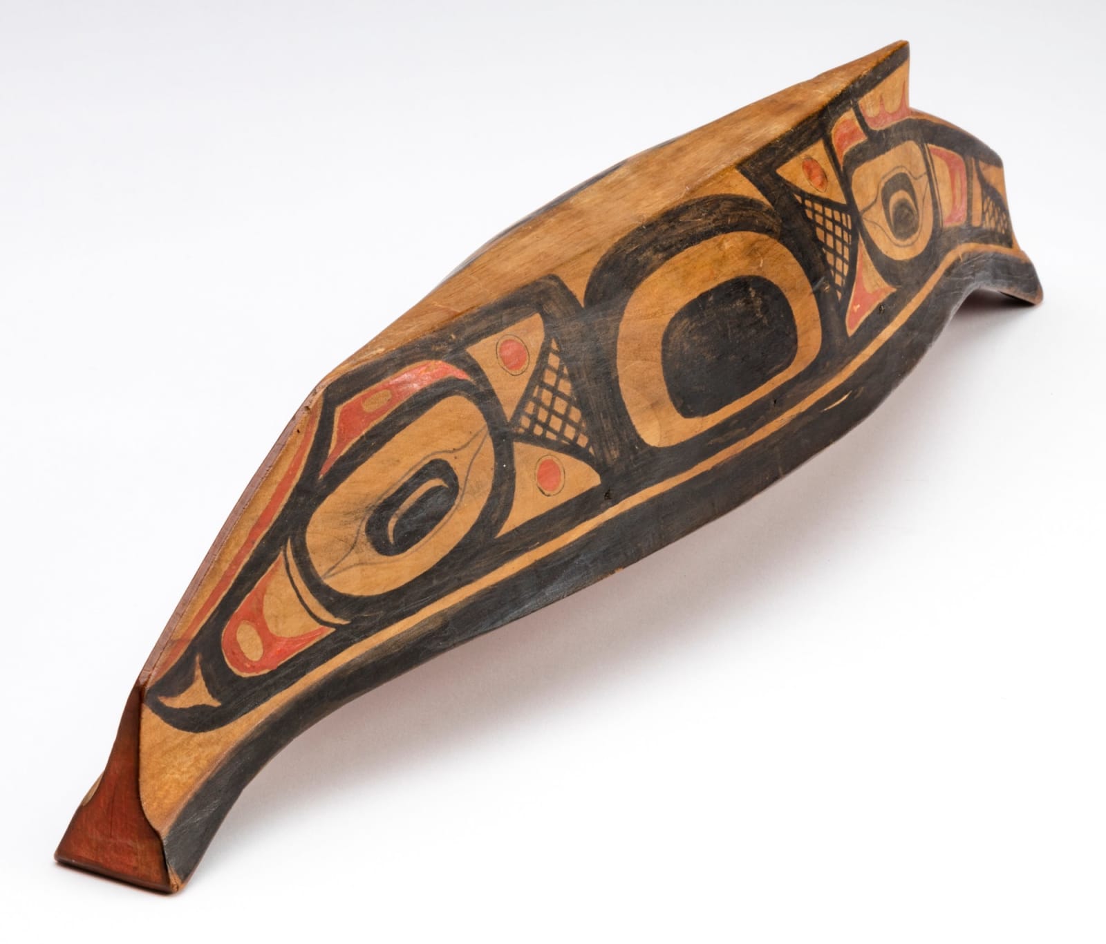 UNIDENTIFIED ARTIST, TLINGIT, SITKA, ALASKA, Model Canoe and Paddles, c. 1890 -1910