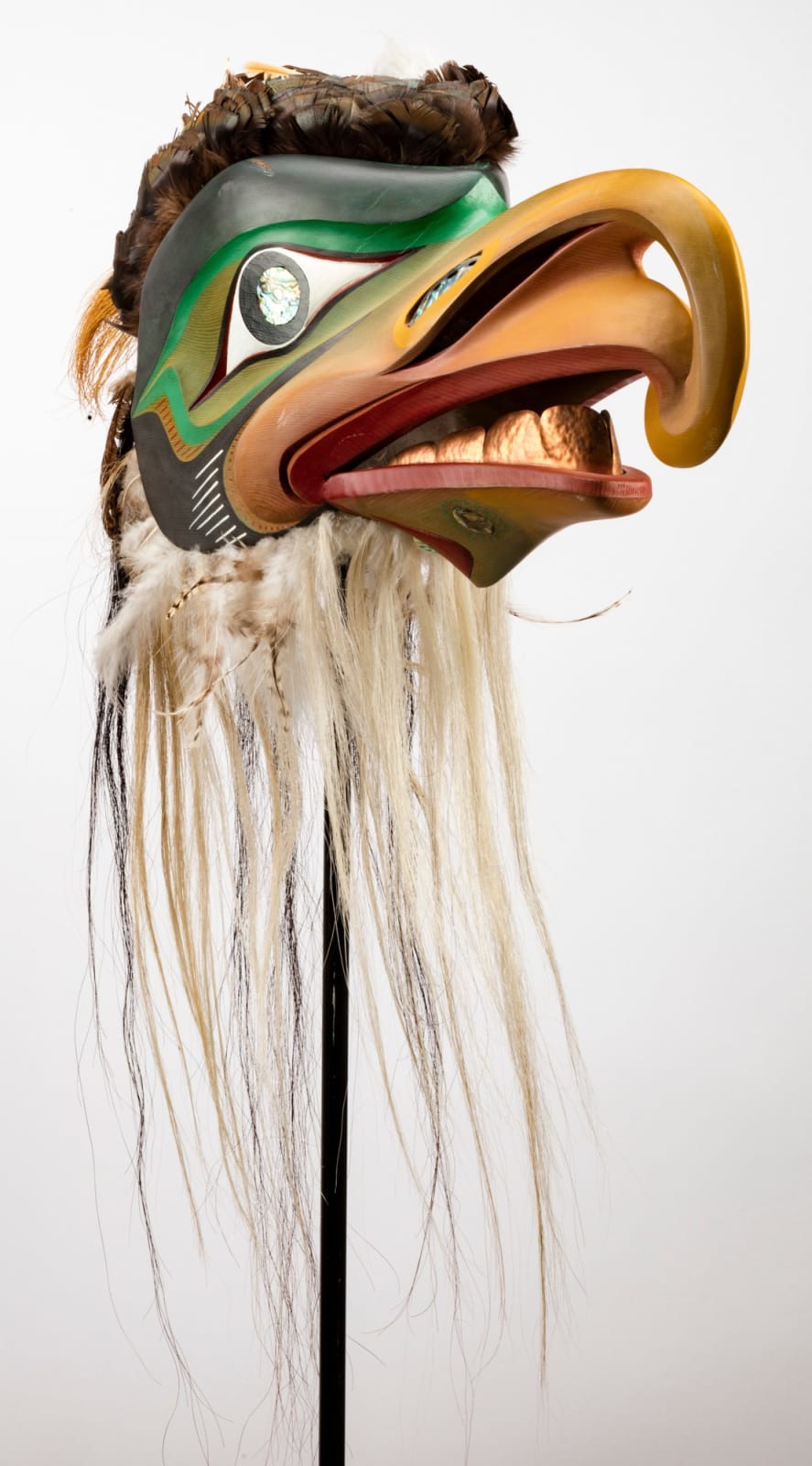 SIMON DICK (1951-) KWAKWA̱KA̱ʼWAKW, Kolus Mask, 1996