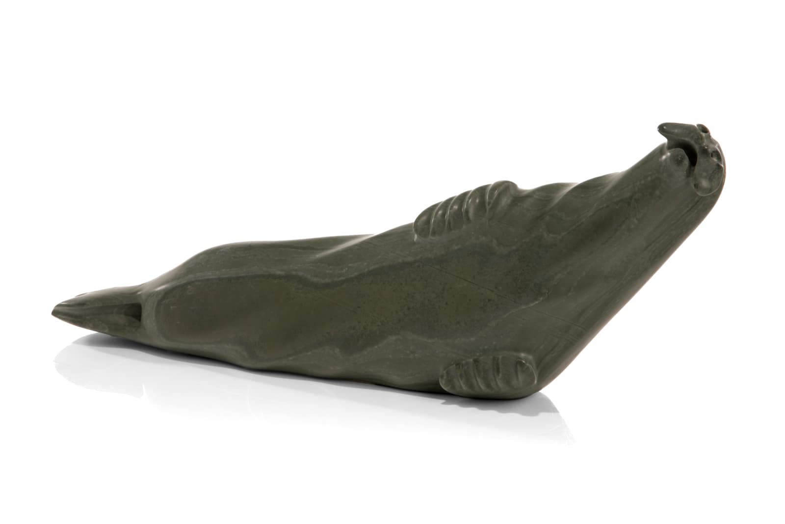 CHARLIE QITTUSUK (1927-d) BELCHER ISLAND (SANIKILUAQ), Basking Seal, 1970s