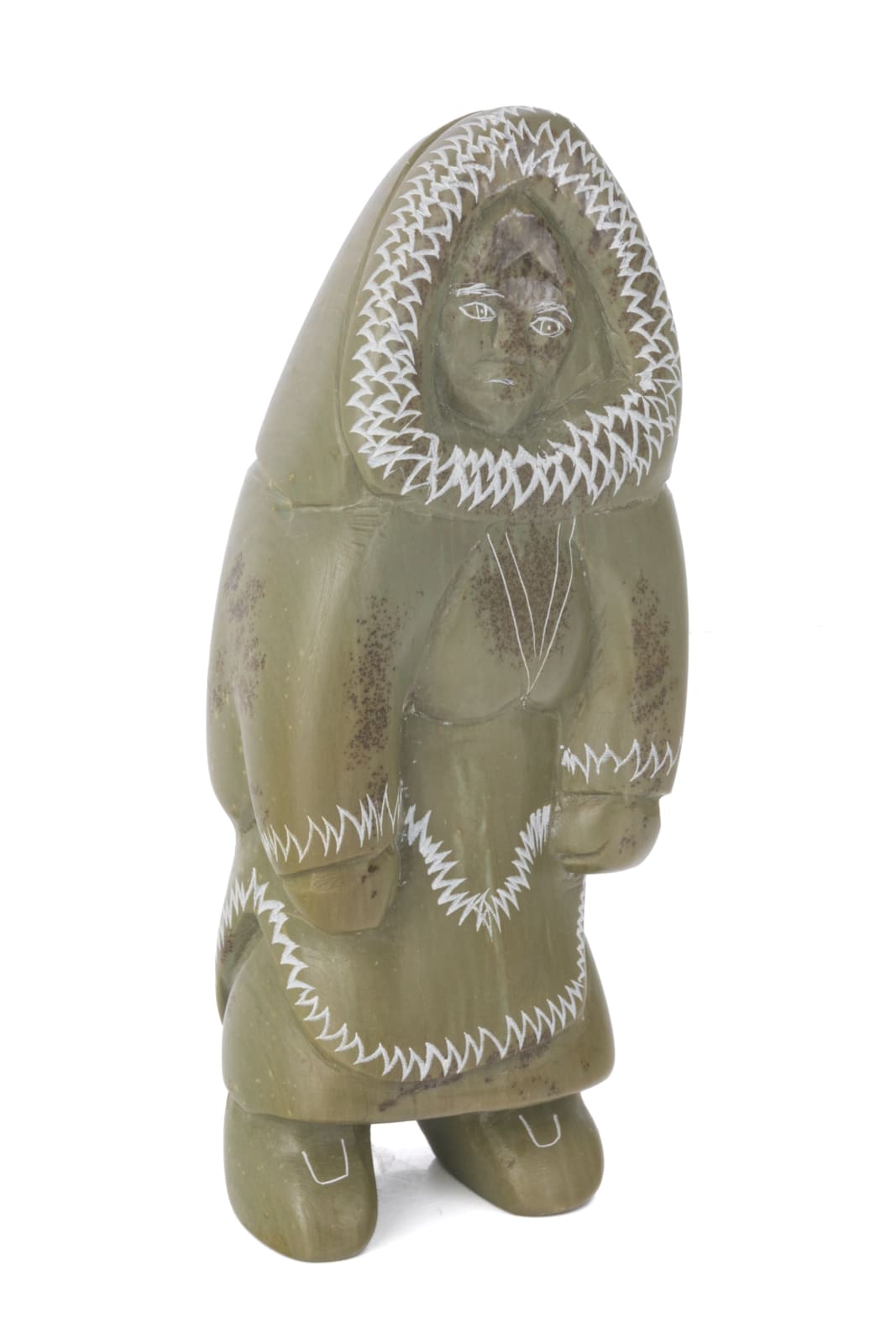 ANNIE NOVALINGA (1951-) SANIKILUAQ (BELCHER ISLAND), Standing Woman in an Amautiq, 1990s / 2000s