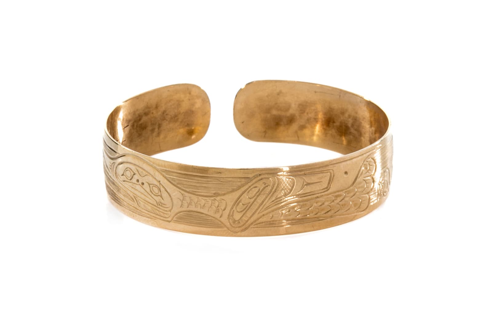 VAE TLINGIT Cuff Bracelet with Profile Raven c. 1900 1910