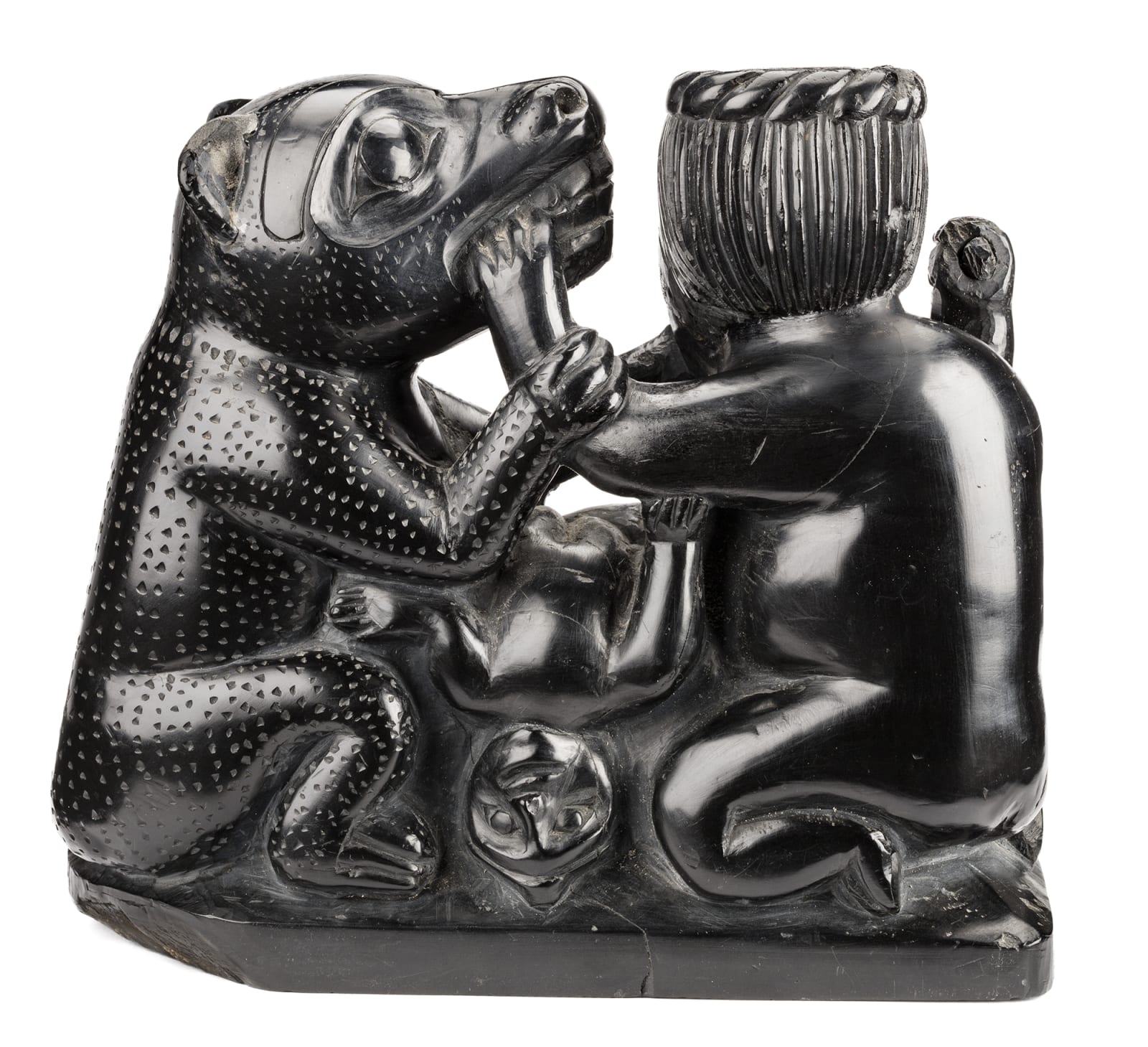 UNIDENTIFIED HAIDA ARTIST, Figure Group (Men and Bears), c. 1880-1900