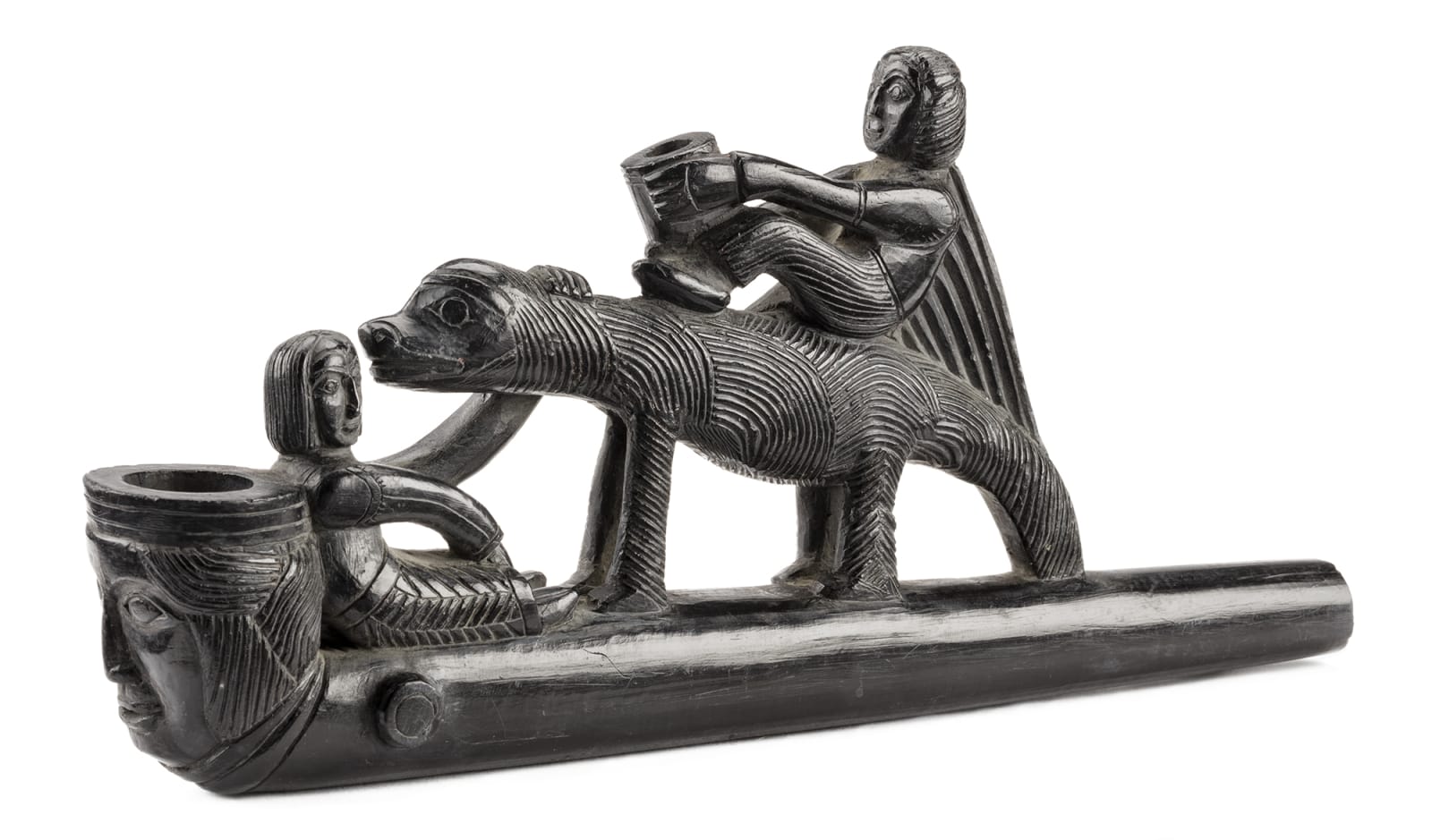 UNIDENTIFIED HAIDA ARTIST, Early Trade Pipe, c. 1840-1860