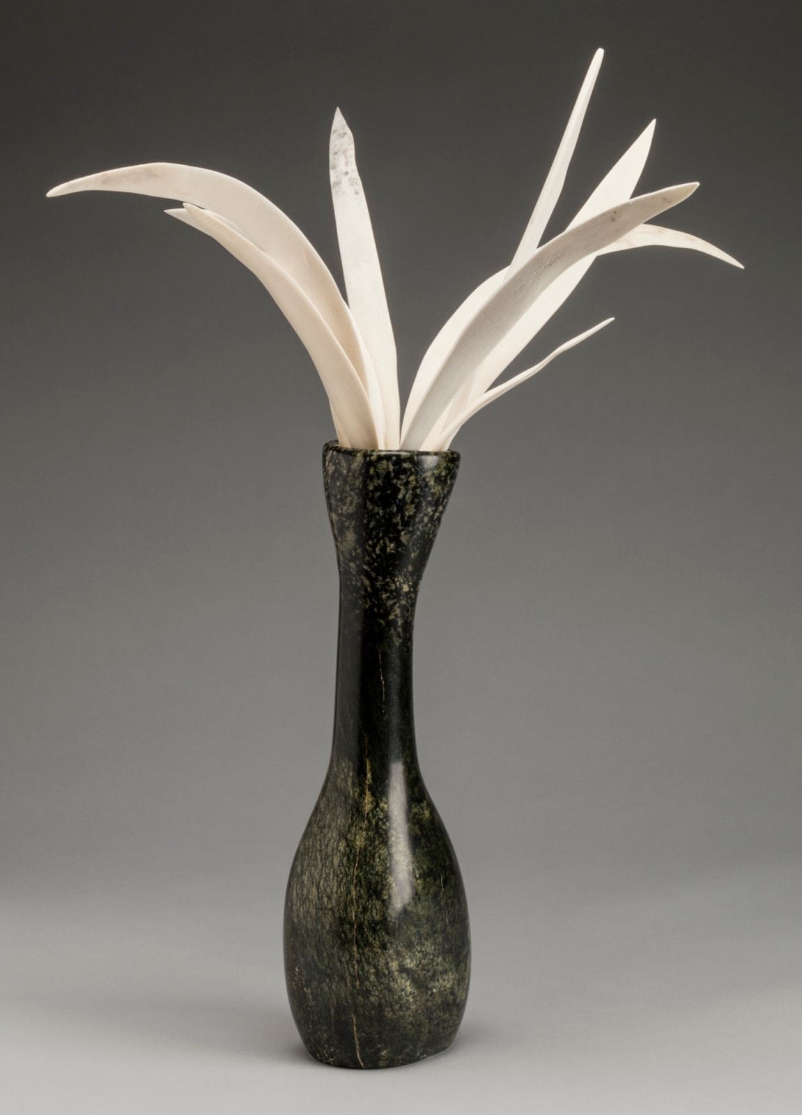 ARNAQU ASHEVAK (1956-2009) KINNGAIT (CAPE DORSET), Vase with Arctic Grasses, 2004