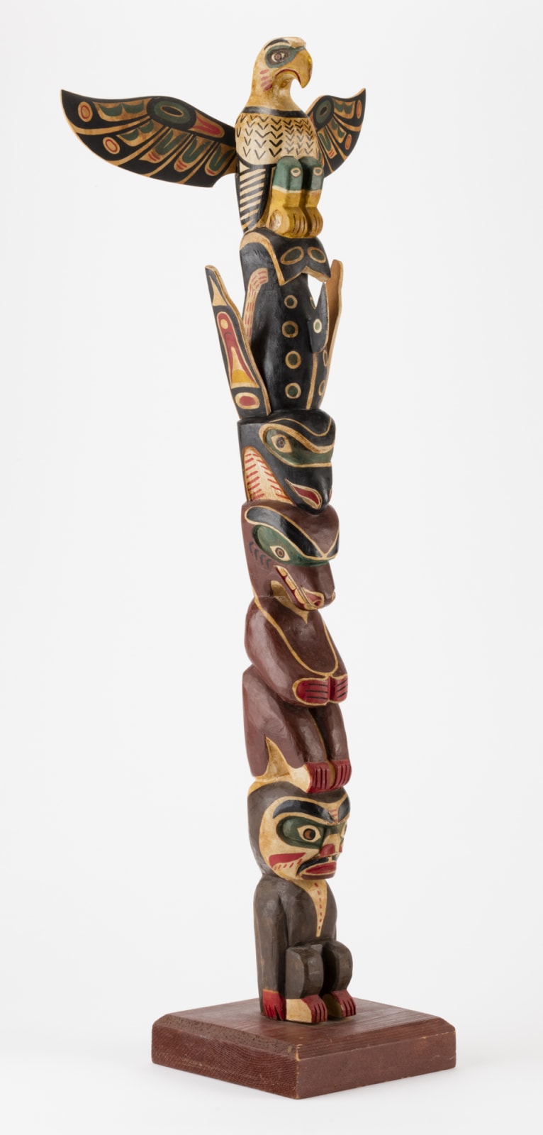 Possibly: DICK PRICE (1880-1936) KWAKWA̱KA̱ʼWAKW, Model Totem Pole, early 20th century
