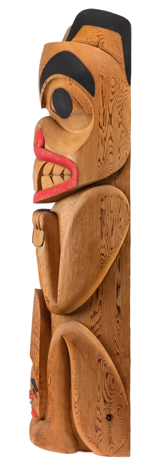 CHARLES PETER (CHUCK) HEIT (YA’YA) (1951-2021) GITXSAN; With possible assistance from REG DAVIDSON (SKIL KAAT'LASS) (1954-) HAIDA, MASSET, and RODNEY HARRIS (1961-), KISPIOX, BC, GITXSAN or RICHARD HARRIS, GITXSAN, Beaver Totem Pole, 1983