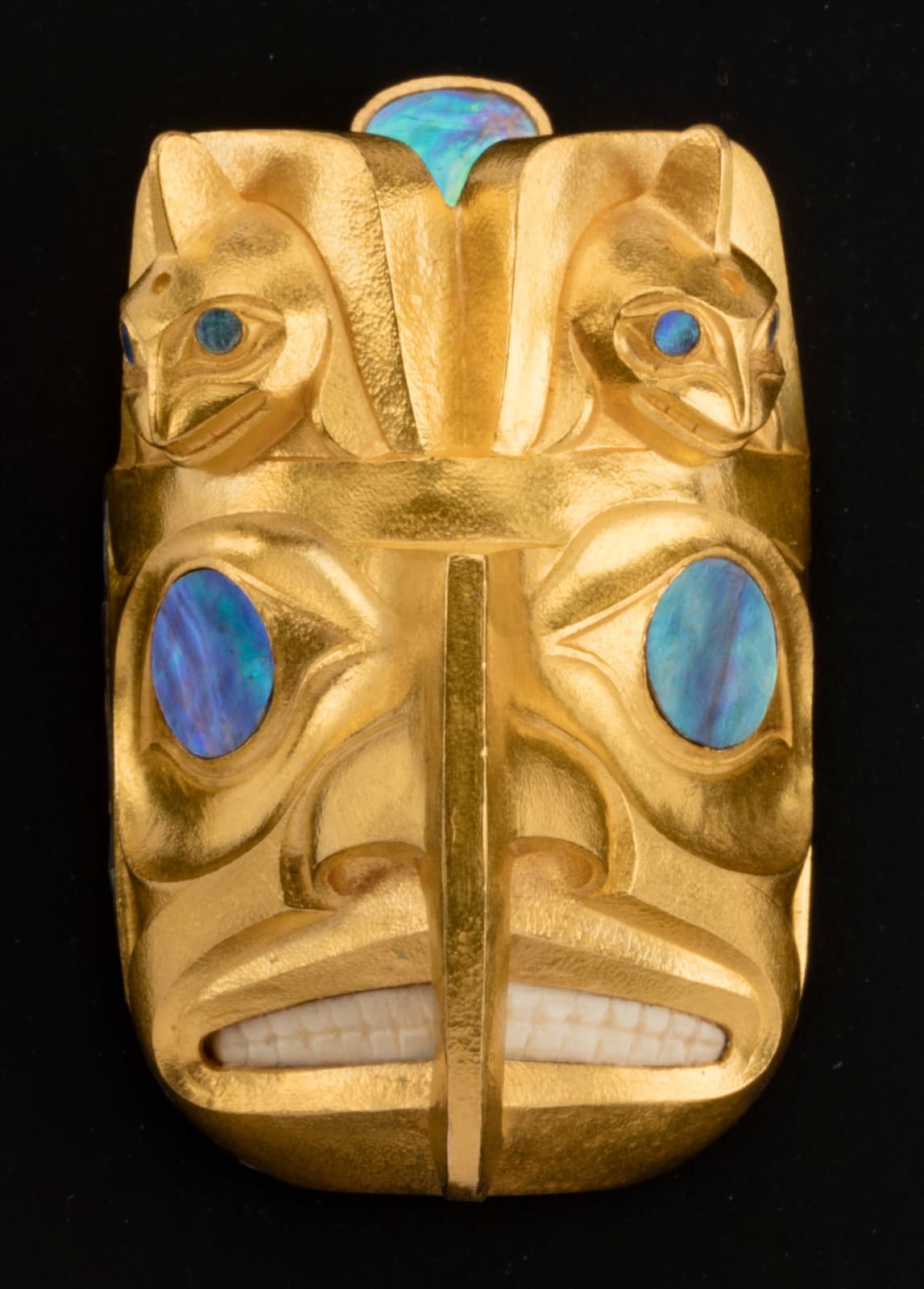JAY SIMEON (1976-) HAIDA, Thunderbird and Killer Whales Pendant (Hiilang Isagyaan sGaan Sdangang), 2005