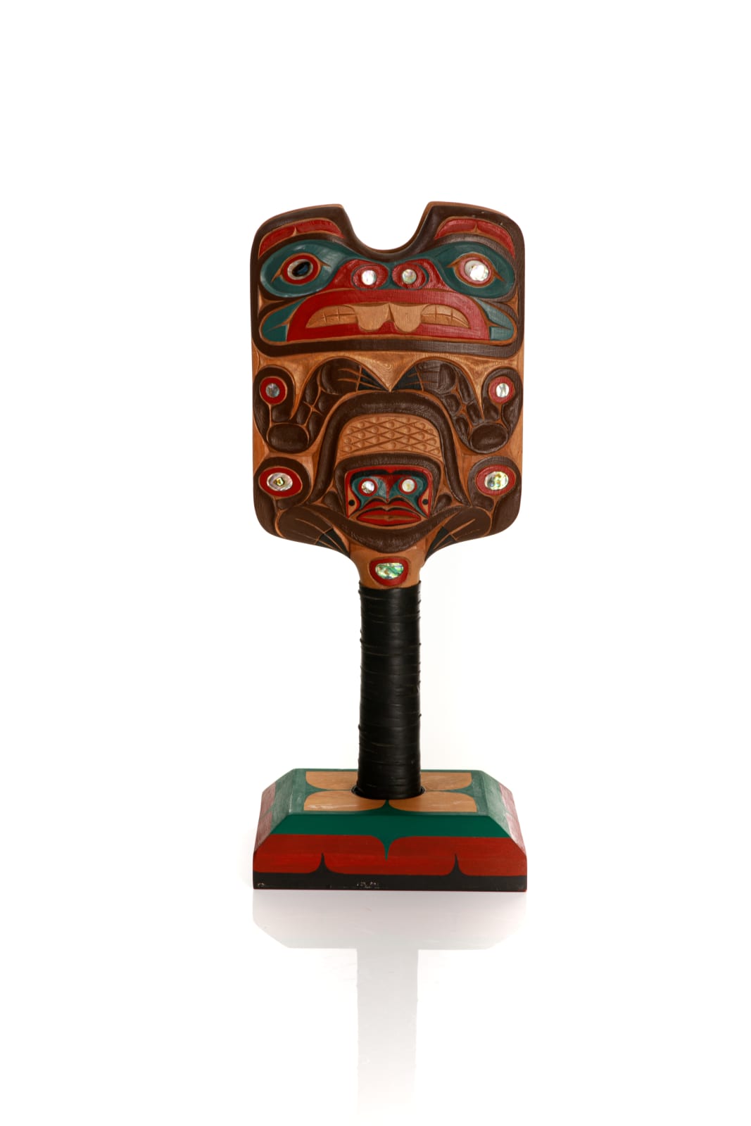 GEORGE V. JAMES SR. (1948-) KWAKWA̱KA̱ʼWAKW, Beaver Hand Clapper