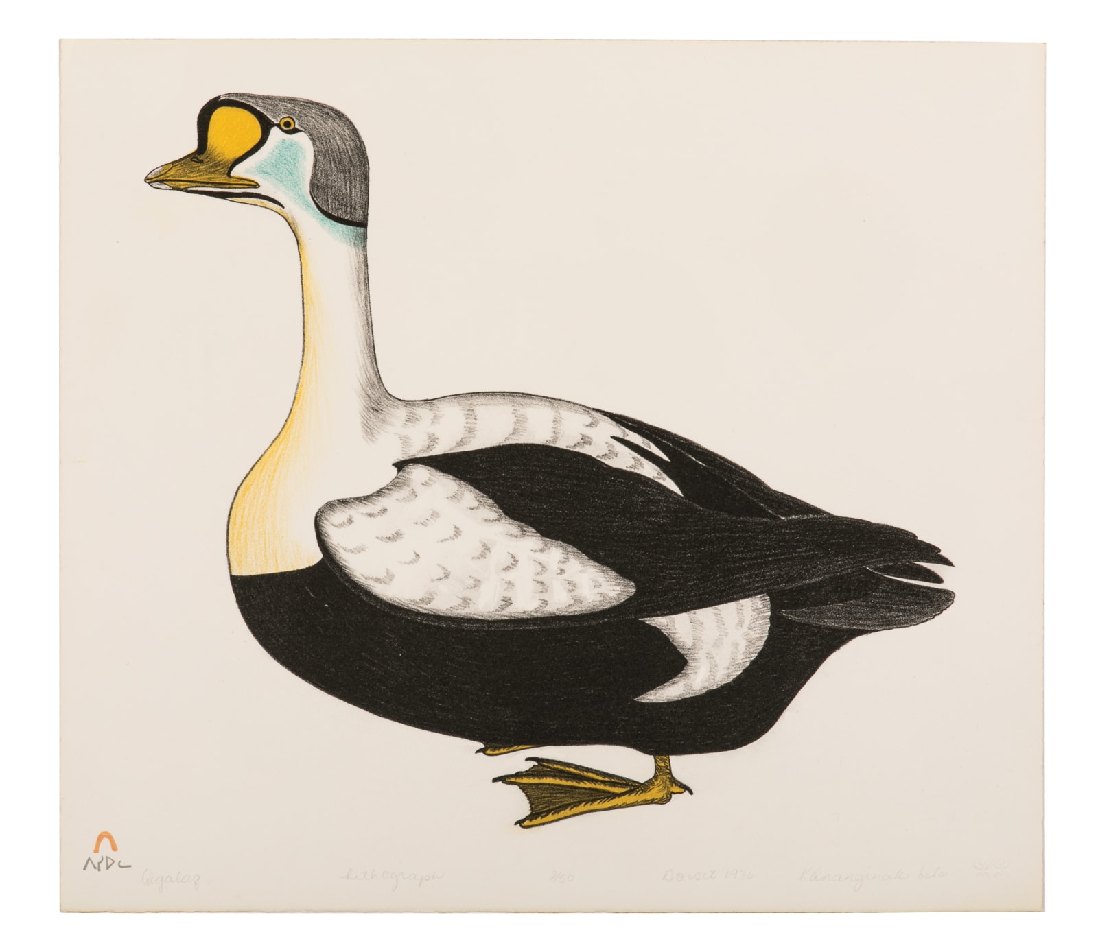 KANANGINAK POOTOOGOOK, R.C.A. (1935-2010) KINNGAIT (CAPE DORSET), Qigalaq, 1976 #52