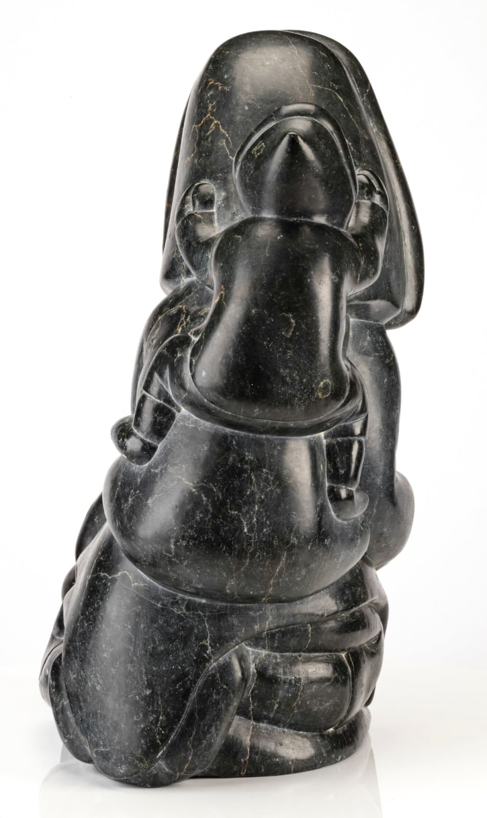 ABRAHAM TALIRUNILI P.O.V. (1927-1994) INUKJUAK (PORT HARRISON), Kneeling Mother with Two Children, 1980