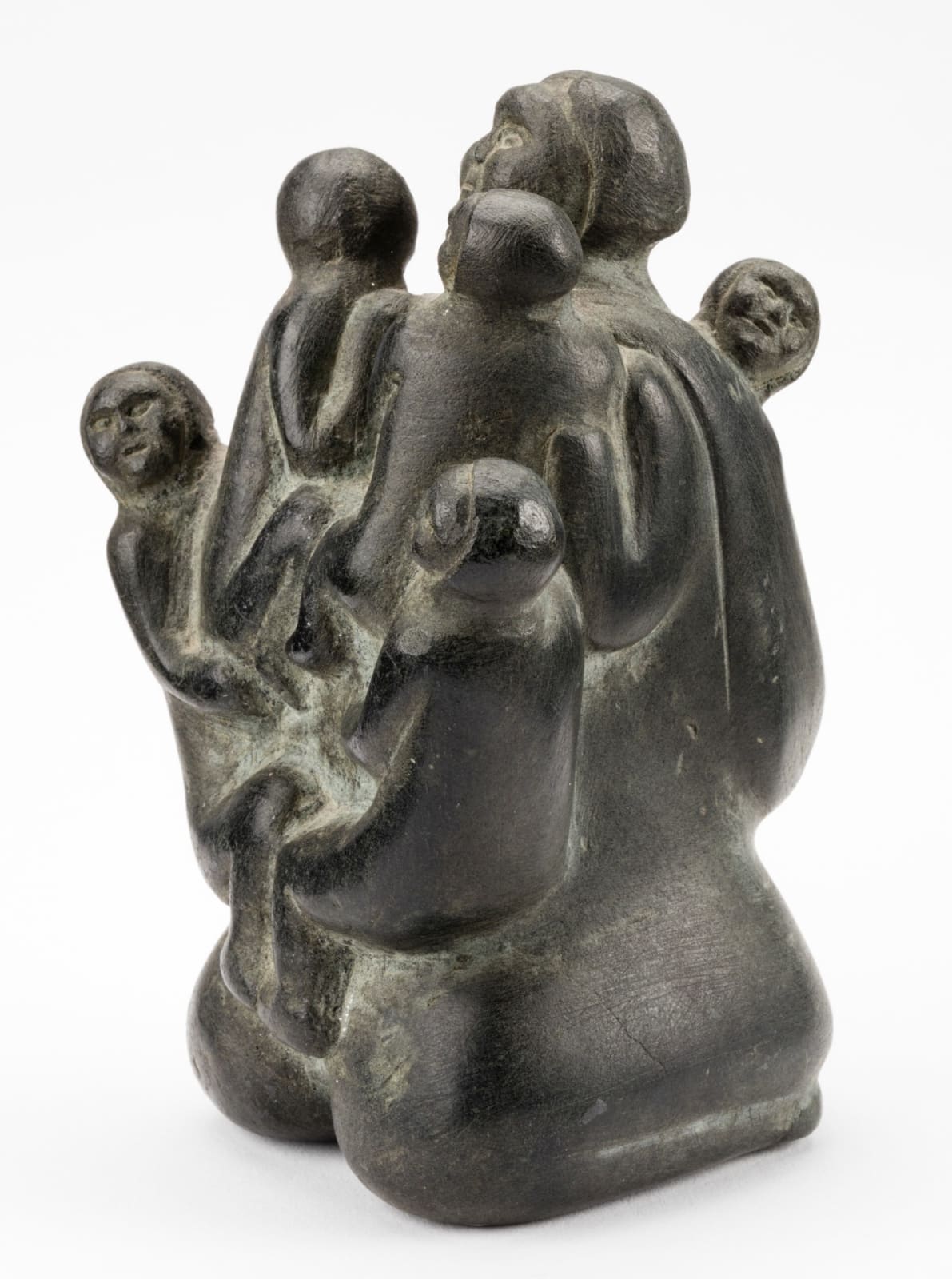 YVONNE KANAYUQ ARNAKYUINAK (1920-1988) QAMANI'TUAQ (BAKER LAKE), Mother with Five Children, 1970