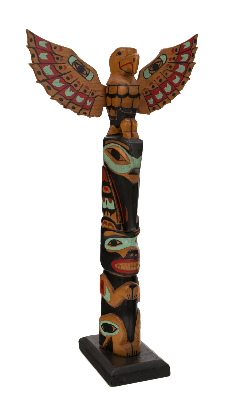 BERT J. ROBERTS, TSIMSHIAN, Model Totem Pole, c. 1960