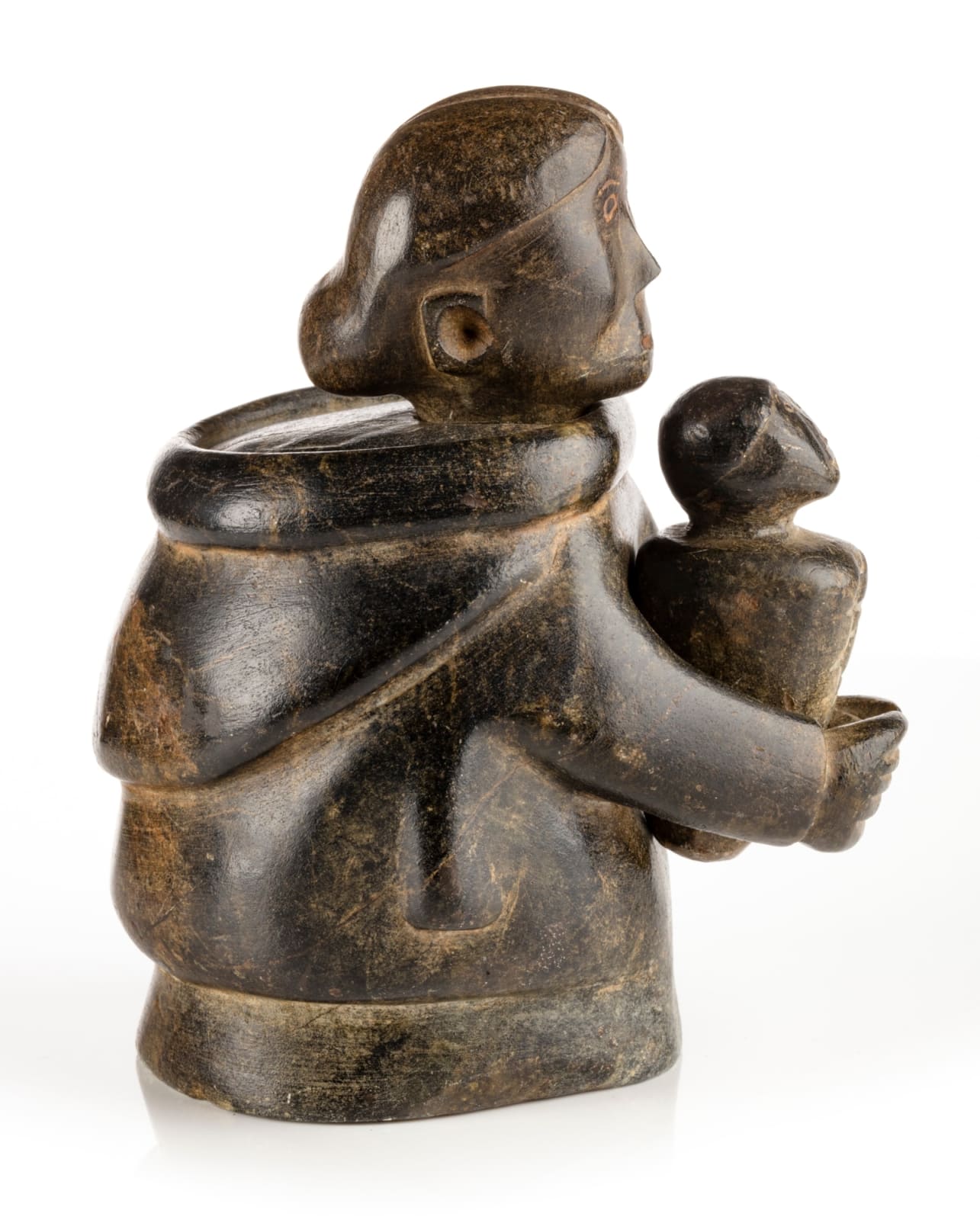 UNIDENTIFIED ARTIST, INUKJUAK OR PUVIRNITUQ, Woman Holding a Swaddled Infant, probably early-mid 1950s