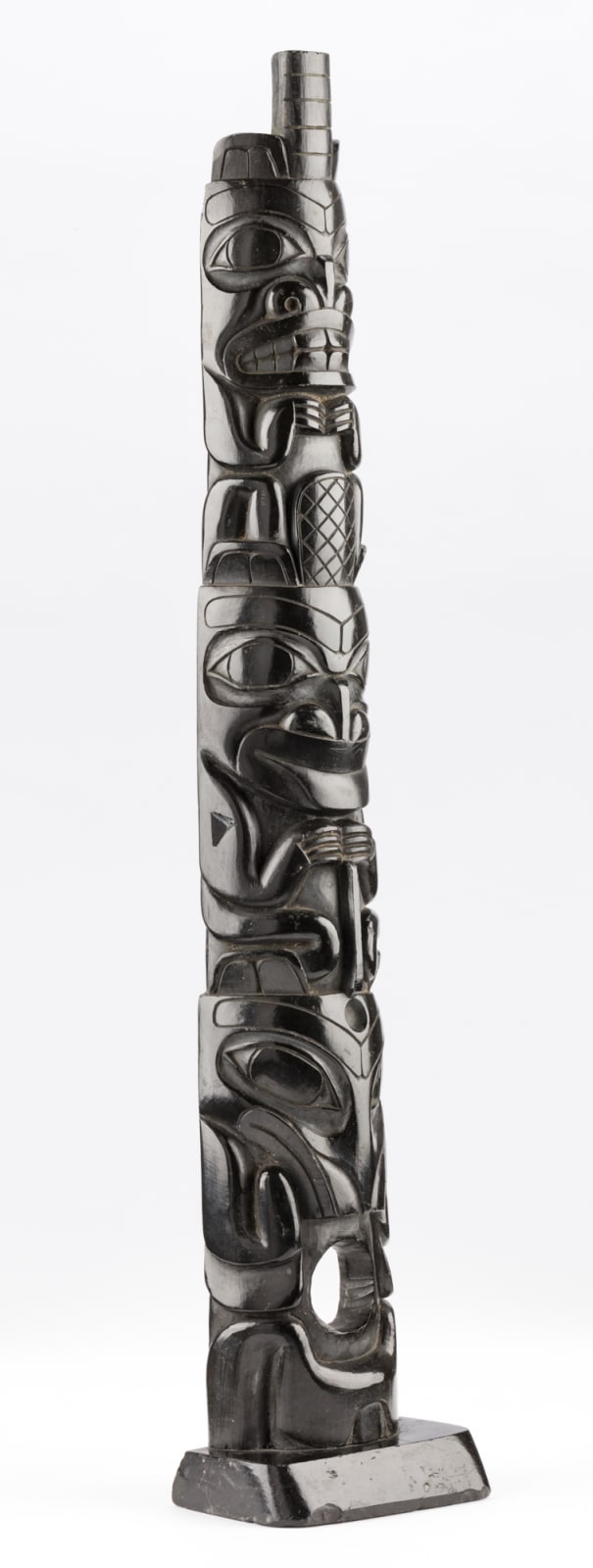 UNIDENTIFIED ARTIST, HAIDA, Model House Entry Totem Pole, c. 1870-80
