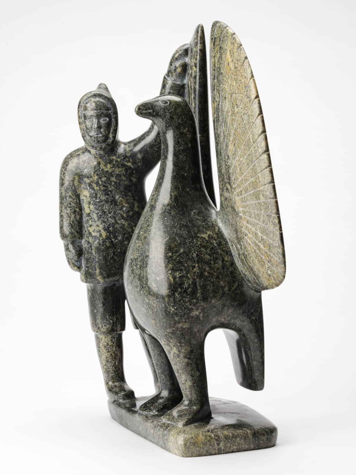 ABRAHAM ETUNGAT, R.C.A. (1911-1999) KINNGAIT (CAPE DORSET), Welcoming the Bird of Spring, 1986